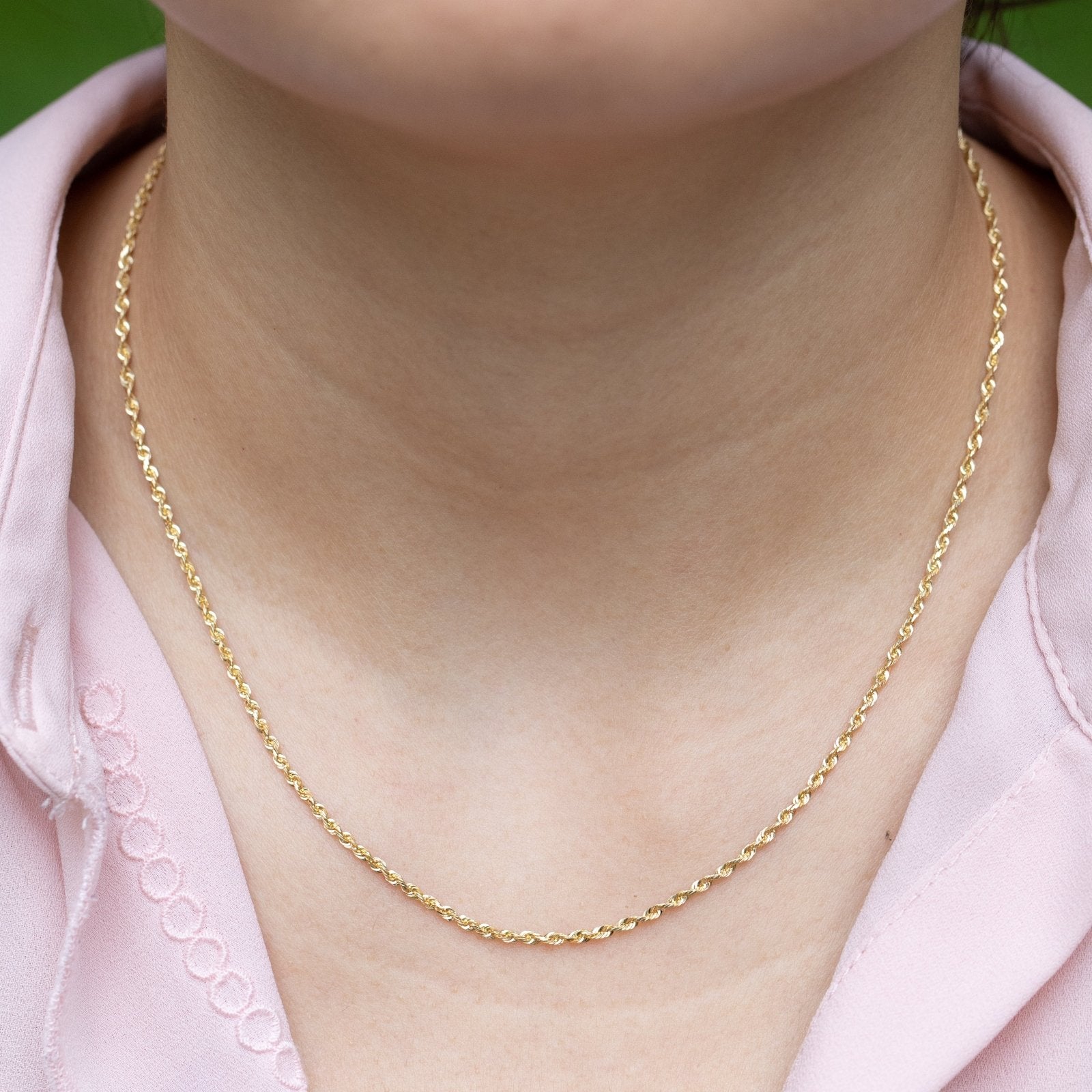 Classic Rope Chain Necklace in Solid 10k Gold Necklaces Estellacollection #product_description# 17845 10k 14k Layering Necklace #tag4# #tag5# #tag6# #tag7# #tag8# #tag9# #tag10# 16" Length