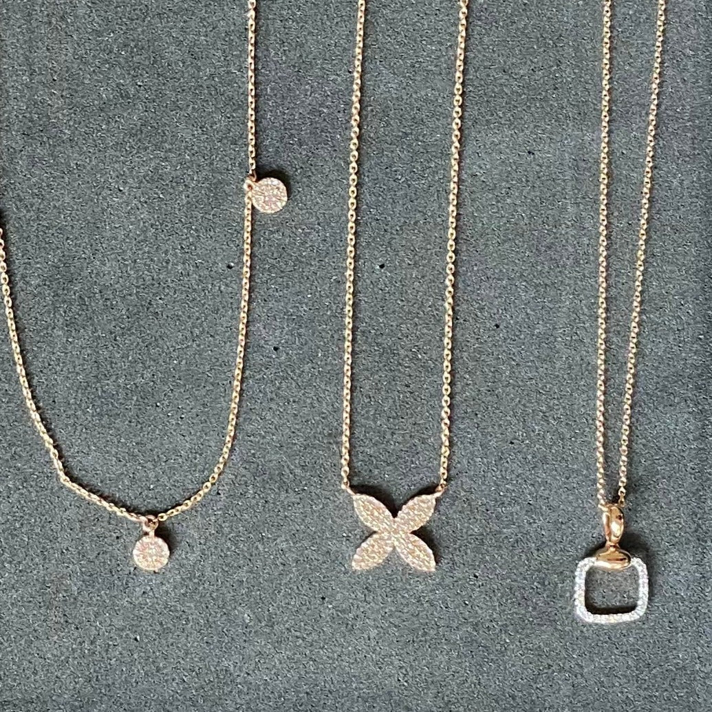 Diamond PavÃ© Square Cushion Pendant Necklace Necklaces Estellacollection #product_description# 17549 14k Diamond Gemstone #tag4# #tag5# #tag6# #tag7# #tag8# #tag9# #tag10#