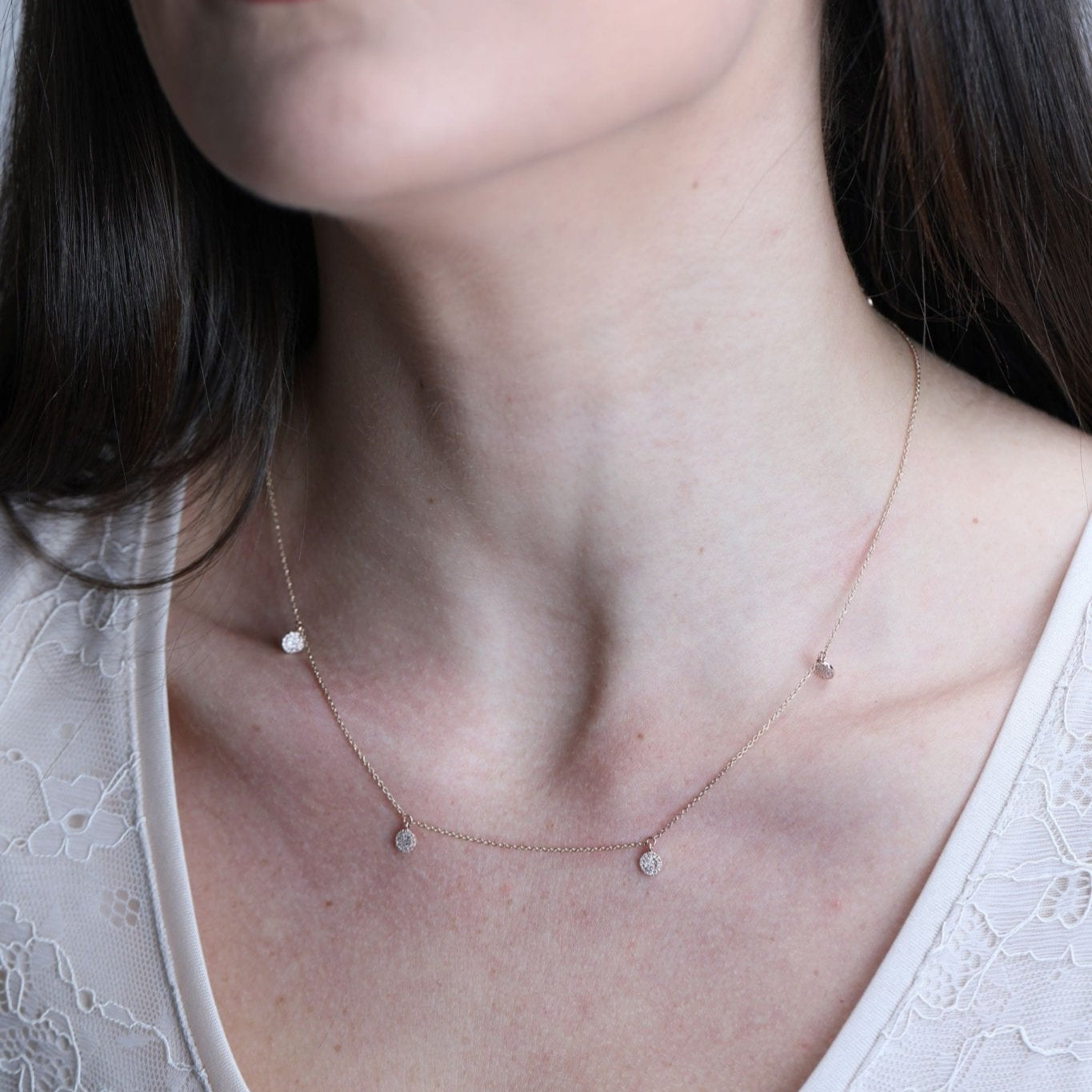Diamond Station Chain Necklace 14K Solid Gold Necklaces Estellacollection #product_description# 17710 14k Chain Diamond #tag4# #tag5# #tag6# #tag7# #tag8# #tag9# #tag10#