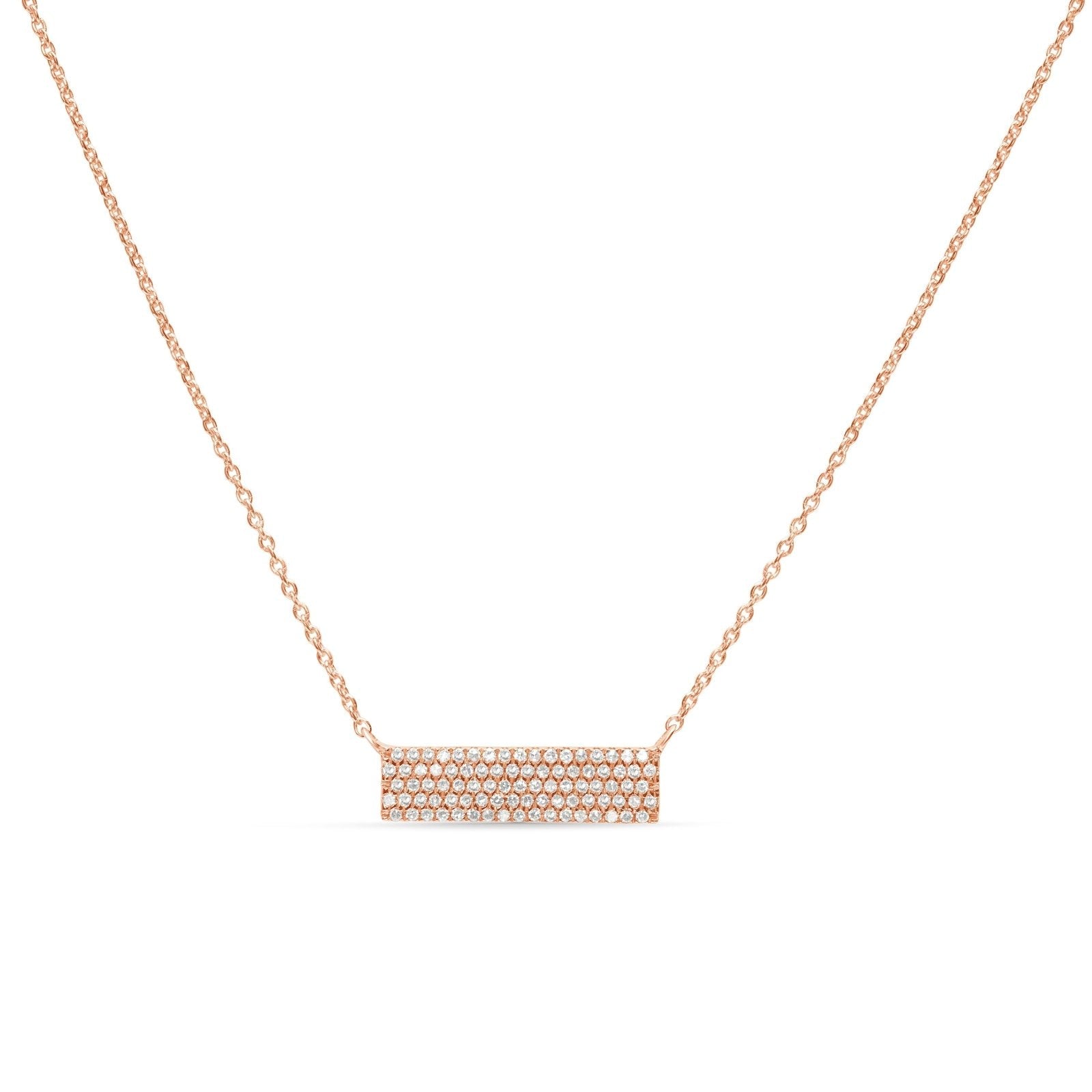 Five Row Diamond PavÃ© Bar Necklace Necklaces Estellacollection #product_description# 17725 14k Diamond Gemstone #tag4# #tag5# #tag6# #tag7# #tag8# #tag9# #tag10#