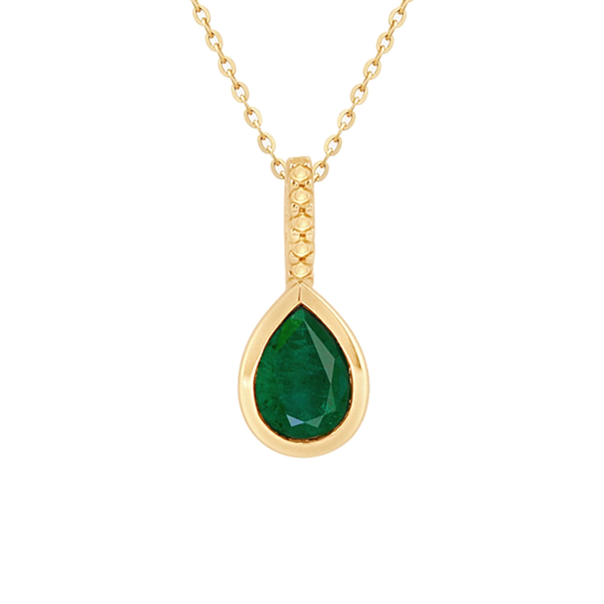 Green Agate Teardrop Pendant Necklace Necklaces Estellacollection #product_description# 17606 14k Gemstone Green Gemstone #tag4# #tag5# #tag6# #tag7# #tag8# #tag9# #tag10#