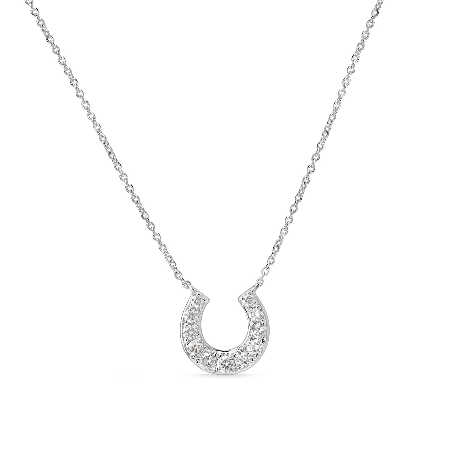 Lucky Diamond PavÃ© Horseshoe Pendant Necklace Necklaces Estellacollection #product_description# 17718 14k Diamond Gemstone #tag4# #tag5# #tag6# #tag7# #tag8# #tag9# #tag10#