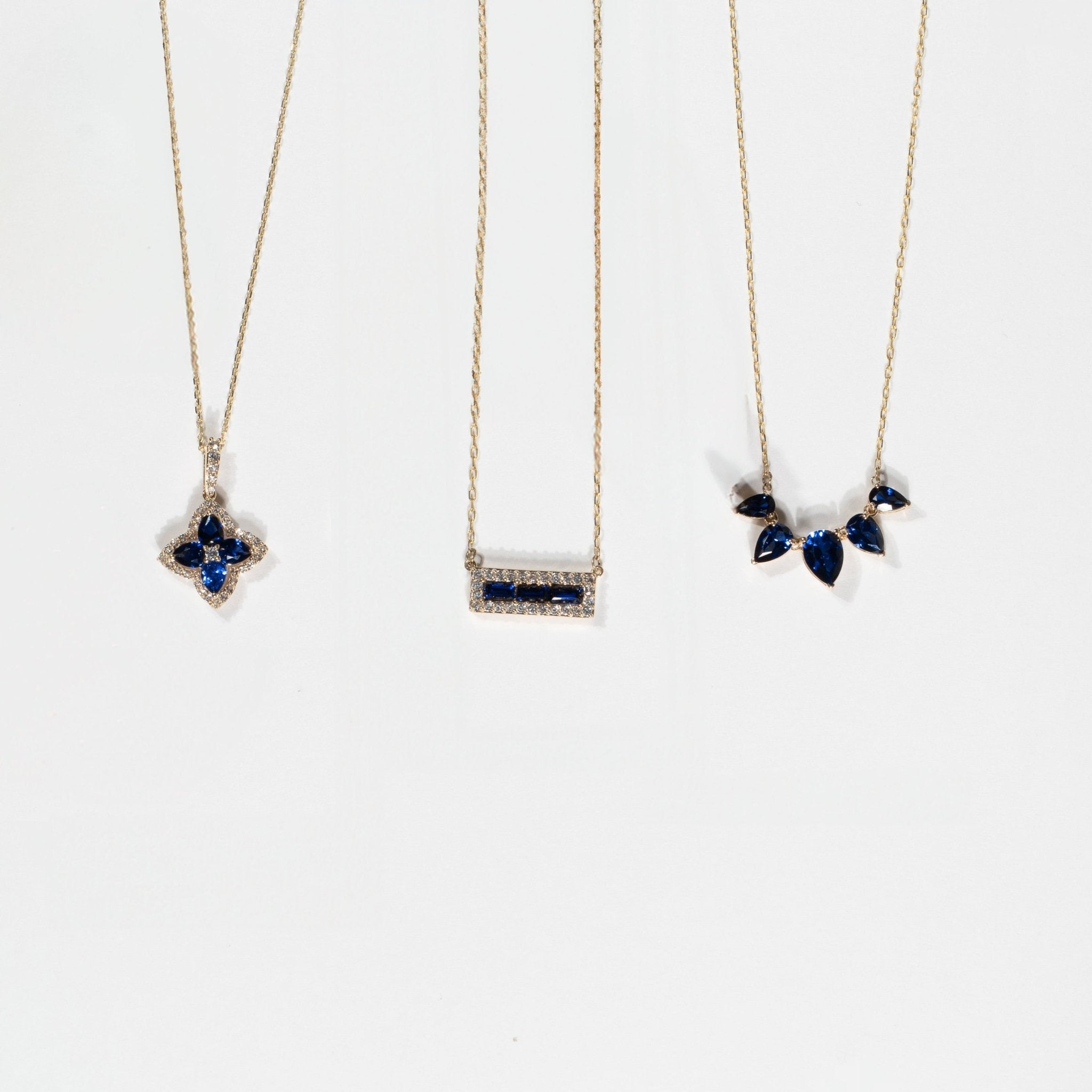 Teardrop Shaped Blue Sapphire Necklace Necklaces Estellacollection #product_description# 32712 10k blue Blue Gemstone #tag4# #tag5# #tag6# #tag7# #tag8# #tag9# #tag10#