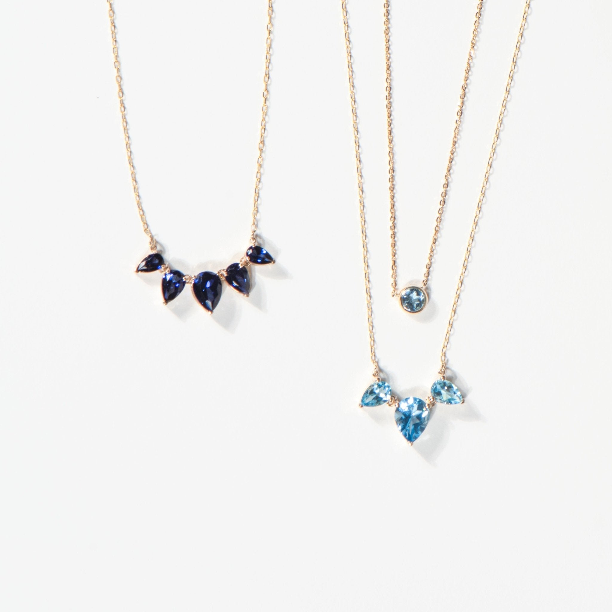 Teardrop Shaped Blue Sapphire Necklace Necklaces Estellacollection #product_description# 32712 10k blue Blue Gemstone #tag4# #tag5# #tag6# #tag7# #tag8# #tag9# #tag10#