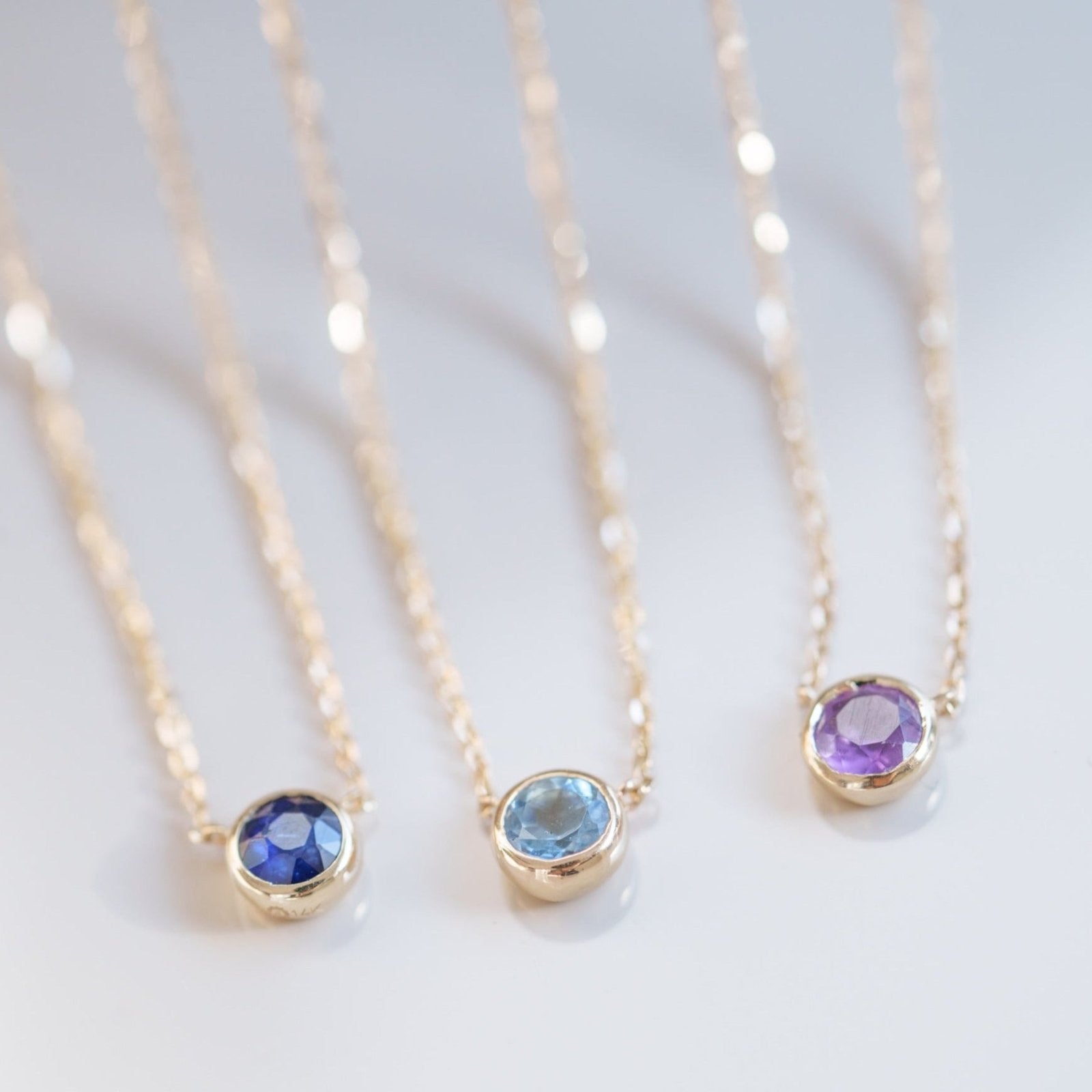 Amethyst Station Necklace Bezel Set in 14k Gold Necklaces Estellacollection #product_description# 18402 14k Amethyst Birthstone #tag4# #tag5# #tag6# #tag7# #tag8# #tag9# #tag10# 3MM