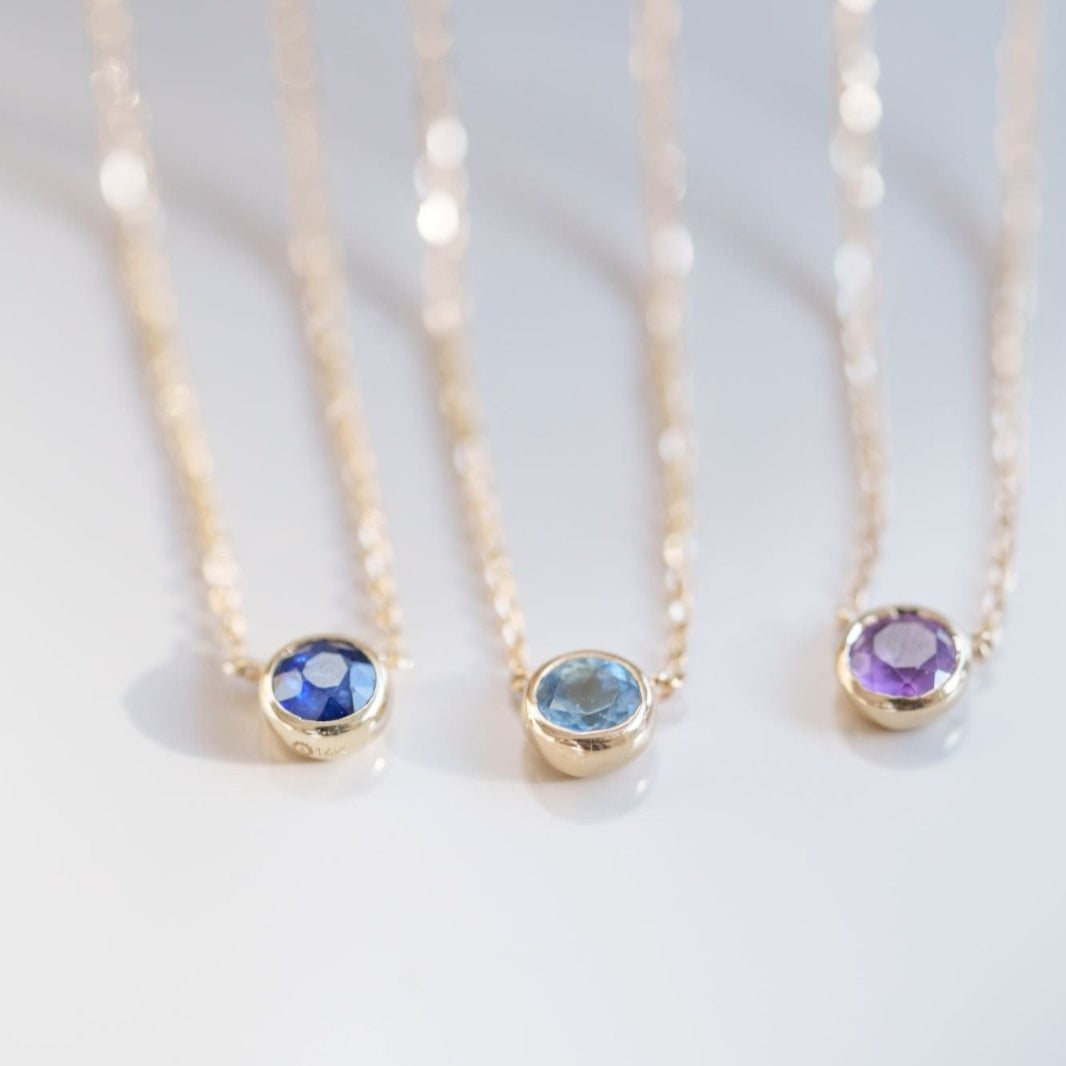 Aquamarine Station Necklace Station Necklace Bezel Set in 14k Gold Necklaces Estellacollection #product_description# 18404 14k Aquamarine Birthstone #tag4# #tag5# #tag6# #tag7# #tag8# #tag9# #tag10# 3MM