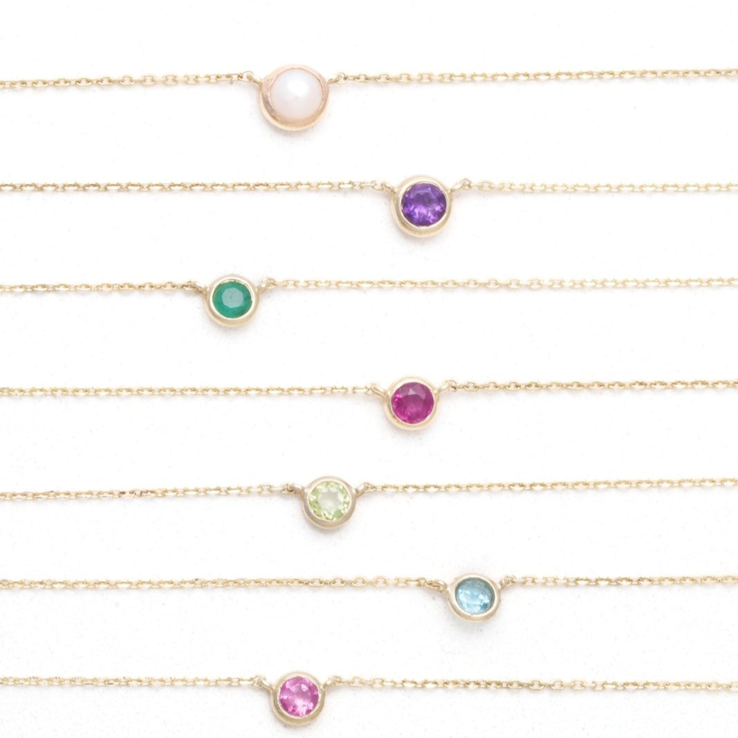 Aquamarine Station Necklace Station Necklace Bezel Set in 14k Gold Necklaces Estellacollection #product_description# 18404 14k Aquamarine Birthstone #tag4# #tag5# #tag6# #tag7# #tag8# #tag9# #tag10# 3MM