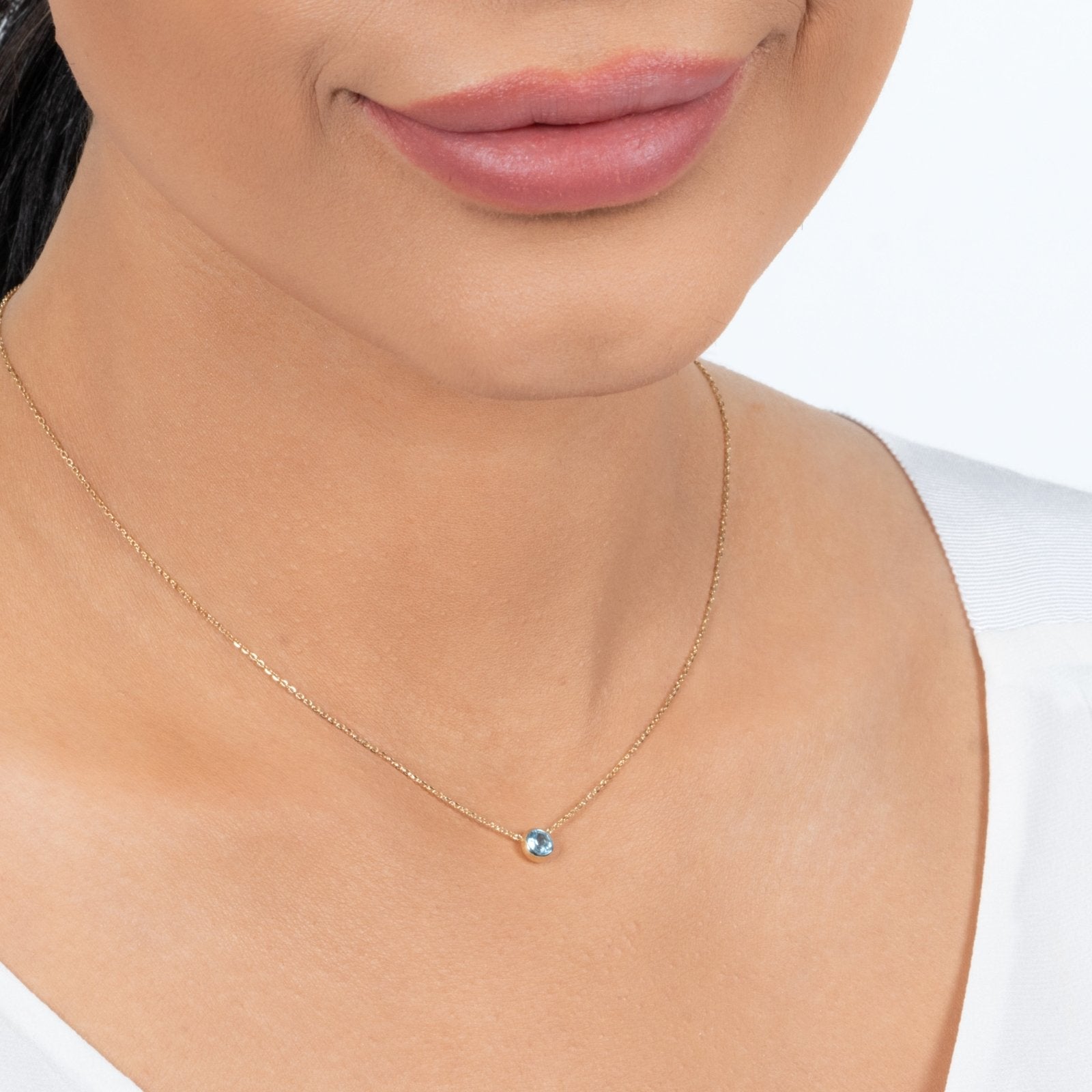 Aquamarine Station Necklace Station Necklace Bezel Set in 14k Gold Necklaces Estellacollection #product_description# 18404 14k Aquamarine Birthstone #tag4# #tag5# #tag6# #tag7# #tag8# #tag9# #tag10# 3MM