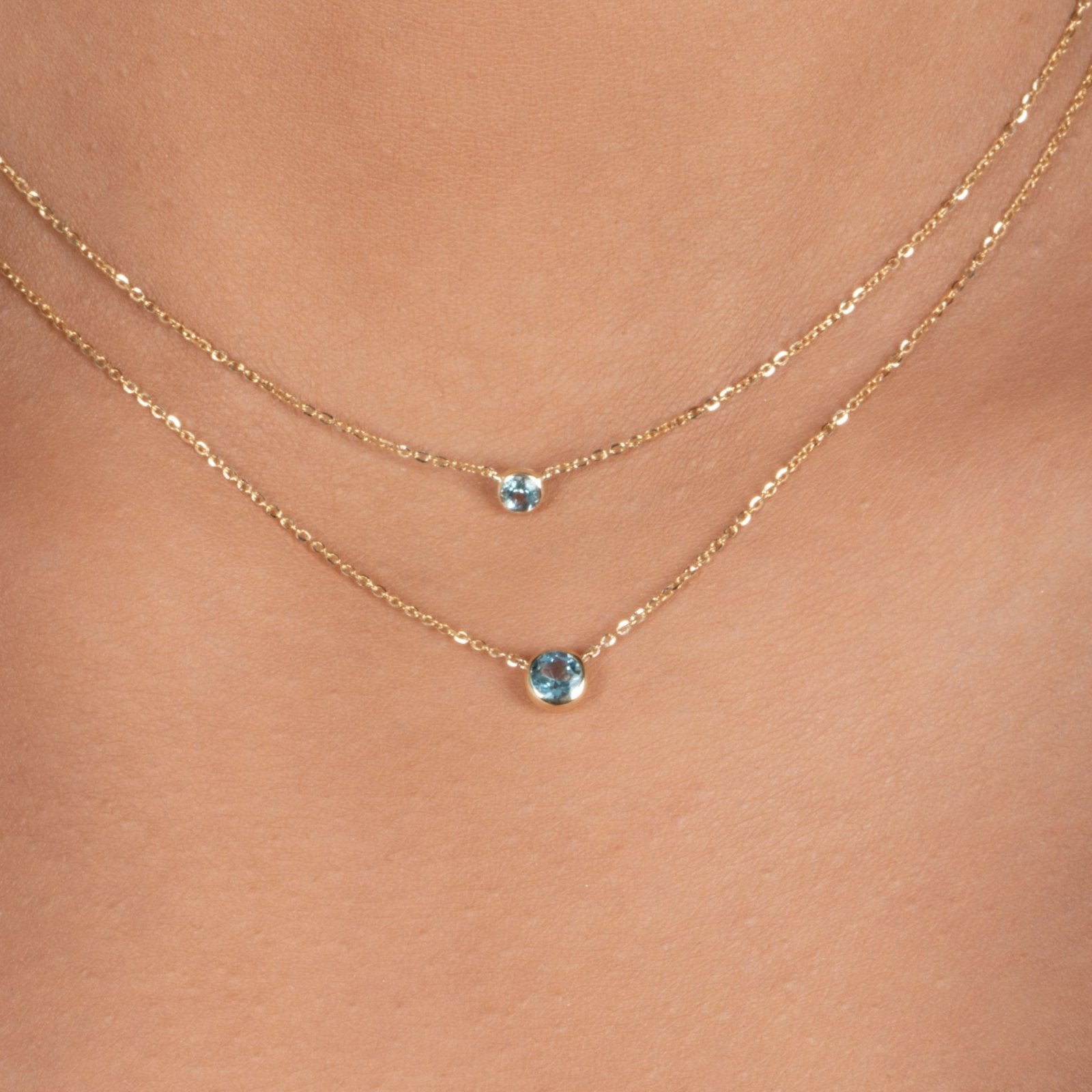 Aquamarine Station Necklace Station Necklace Bezel Set in 14k Gold Necklaces Estellacollection #product_description# 18404 14k Aquamarine Birthstone #tag4# #tag5# #tag6# #tag7# #tag8# #tag9# #tag10# 3MM