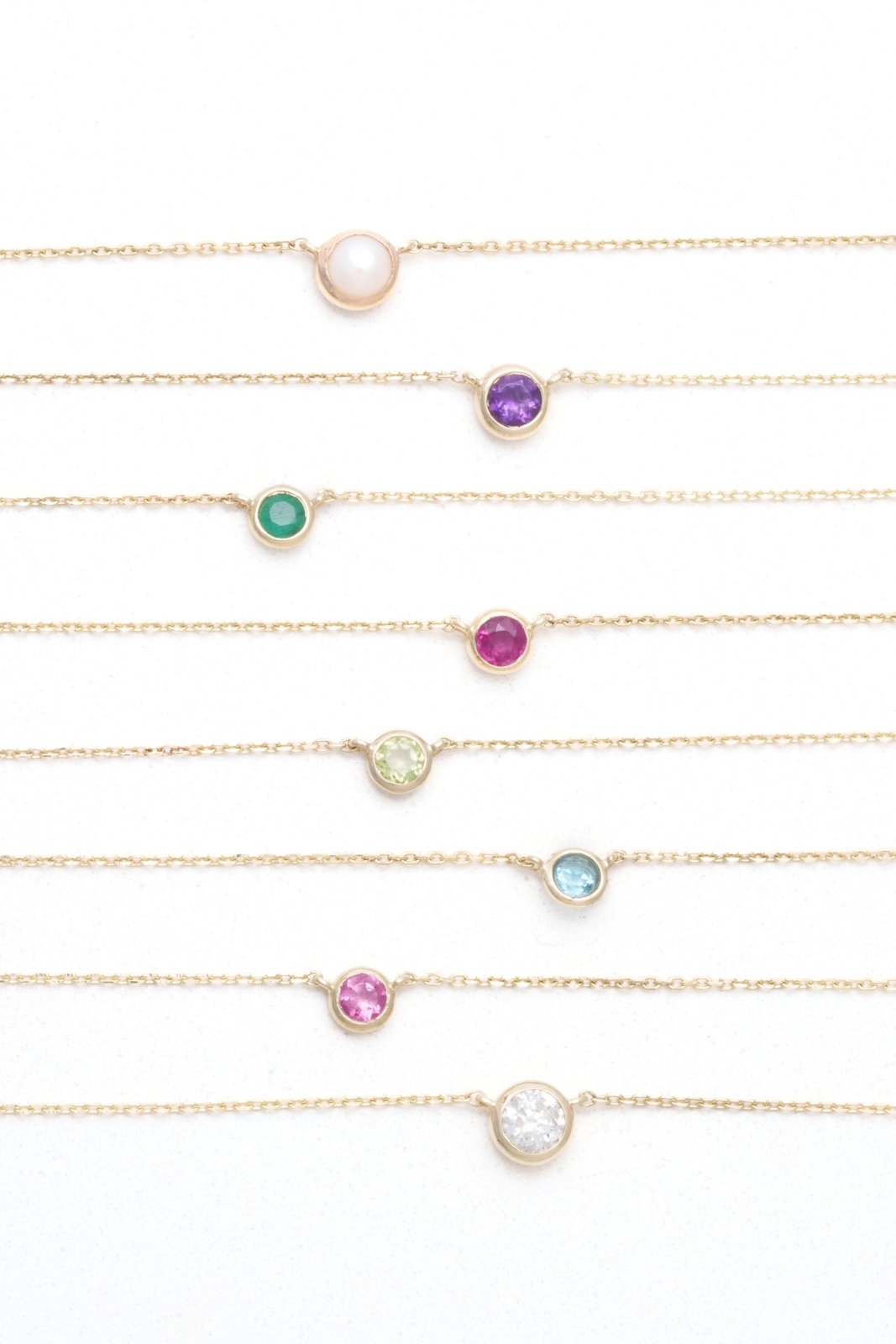 Blue Topaz Station Necklace Bezel Set in 14k Gold Necklaces Estellacollection #product_description# 18423 14k Birthstone Blue Gemstone #tag4# #tag5# #tag6# #tag7# #tag8# #tag9# #tag10# 3MM