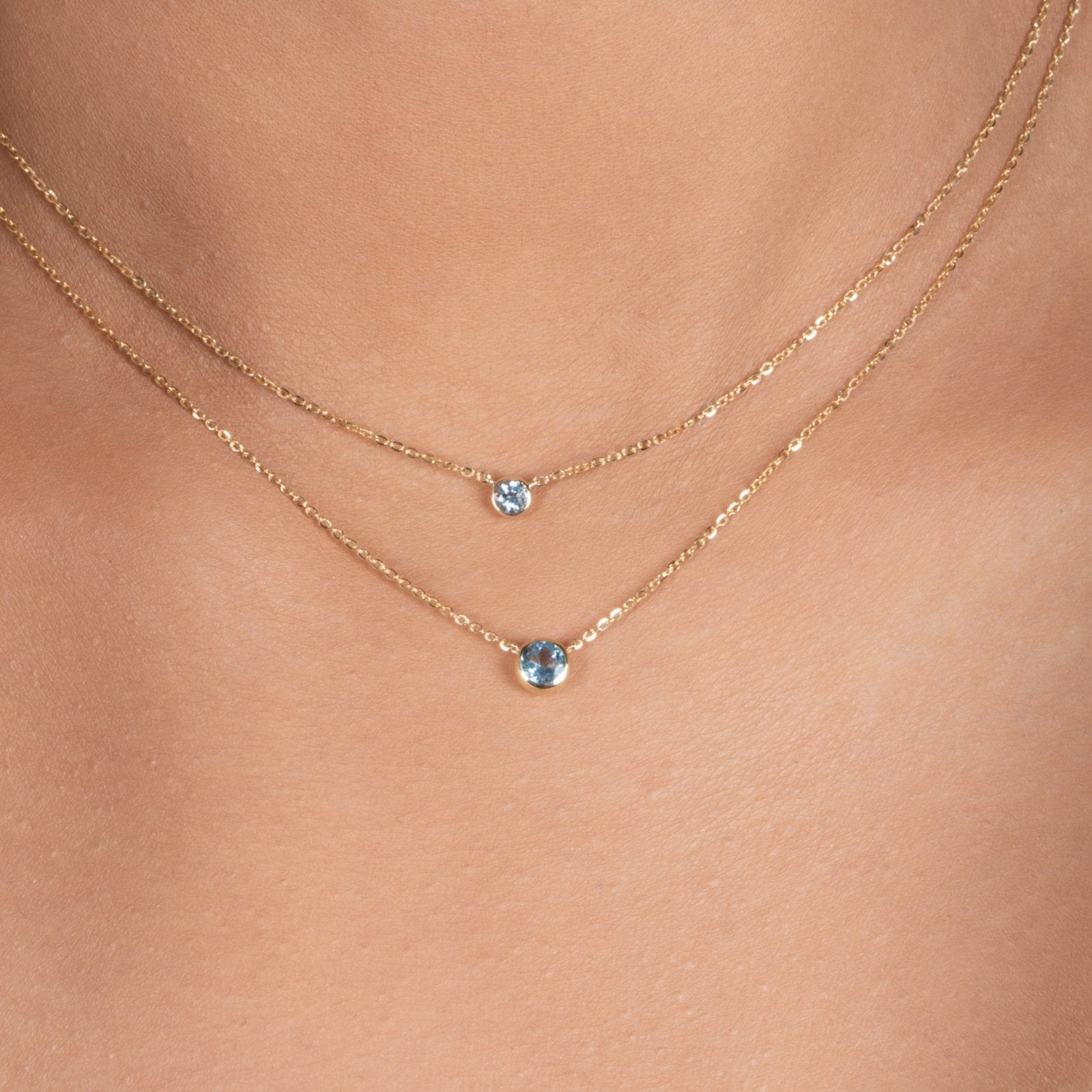Blue Topaz Station Necklace Bezel Set in 14k Gold Necklaces Estellacollection #product_description# 18423 14k Birthstone Blue Gemstone #tag4# #tag5# #tag6# #tag7# #tag8# #tag9# #tag10# 3MM