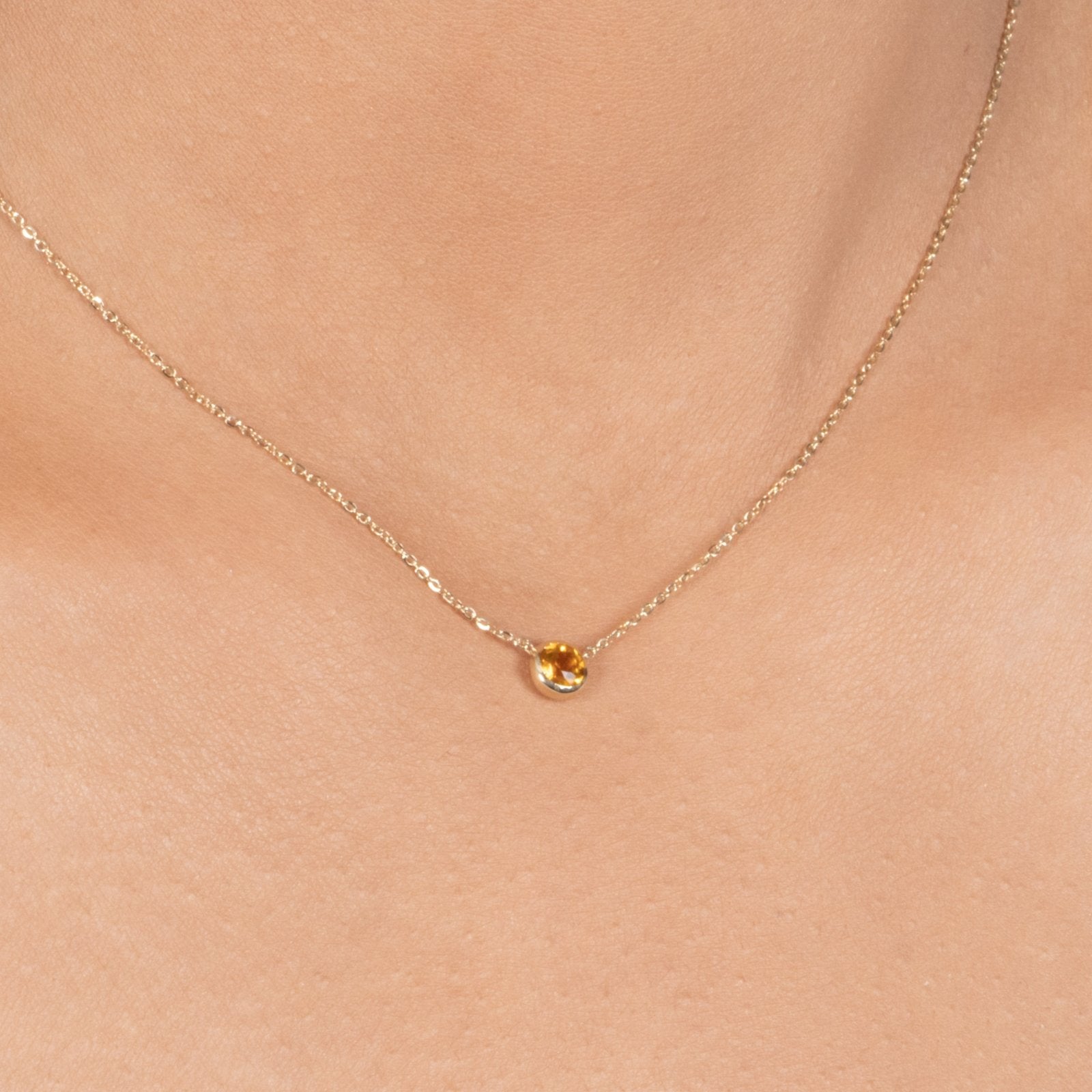 Citrine Station Necklace Bezel Set in 14k Gold Necklaces Estellacollection #product_description# 18421 14k Birthstone Citrine #tag4# #tag5# #tag6# #tag7# #tag8# #tag9# #tag10# 3MM