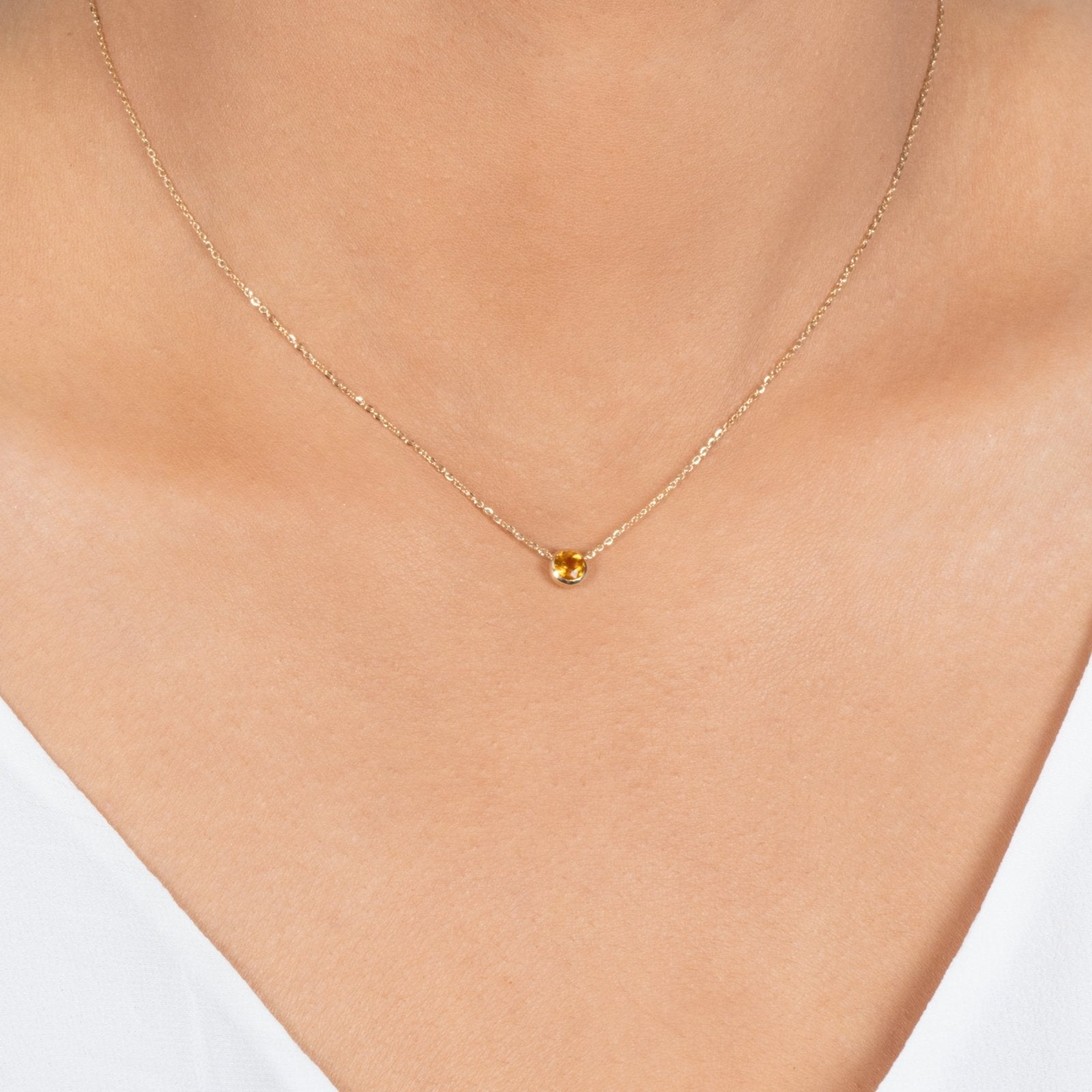 Citrine Station Necklace Bezel Set in 14k Gold Necklaces Estellacollection #product_description# 18421 14k Birthstone Citrine #tag4# #tag5# #tag6# #tag7# #tag8# #tag9# #tag10# 3MM