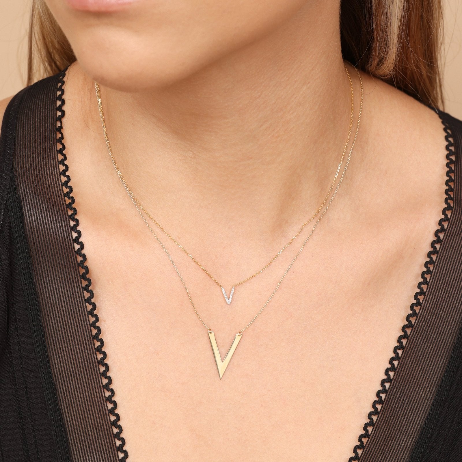 Classic Diamond Initial Charm Necklace Necklaces Estellacollection #product_description# 17998 14k Diamond Gemstone #tag4# #tag5# #tag6# #tag7# #tag8# #tag9# #tag10# A 14k Yellow Gold