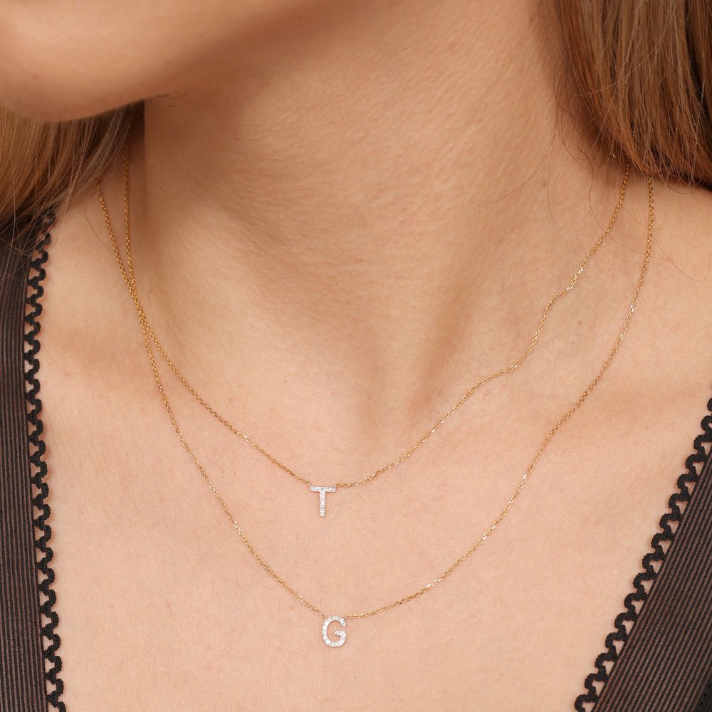 Classic Diamond Initial Charm Necklace Necklaces Estellacollection #product_description# 17998 14k Diamond Gemstone #tag4# #tag5# #tag6# #tag7# #tag8# #tag9# #tag10# A 14k Yellow Gold