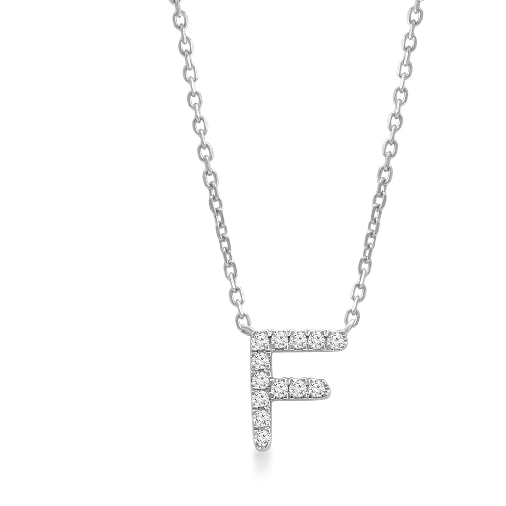 Classic Diamond Initial Charm Necklace Necklaces Estellacollection #product_description# 18008 14k Diamond Gemstone #tag4# #tag5# #tag6# #tag7# #tag8# #tag9# #tag10# F 14k White Gold