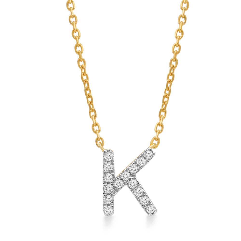 Classic Diamond Initial Charm Necklace Necklaces Estellacollection #product_description# 18019 14k Diamond Gemstone #tag4# #tag5# #tag6# #tag7# #tag8# #tag9# #tag10# K 14k Yellow Gold