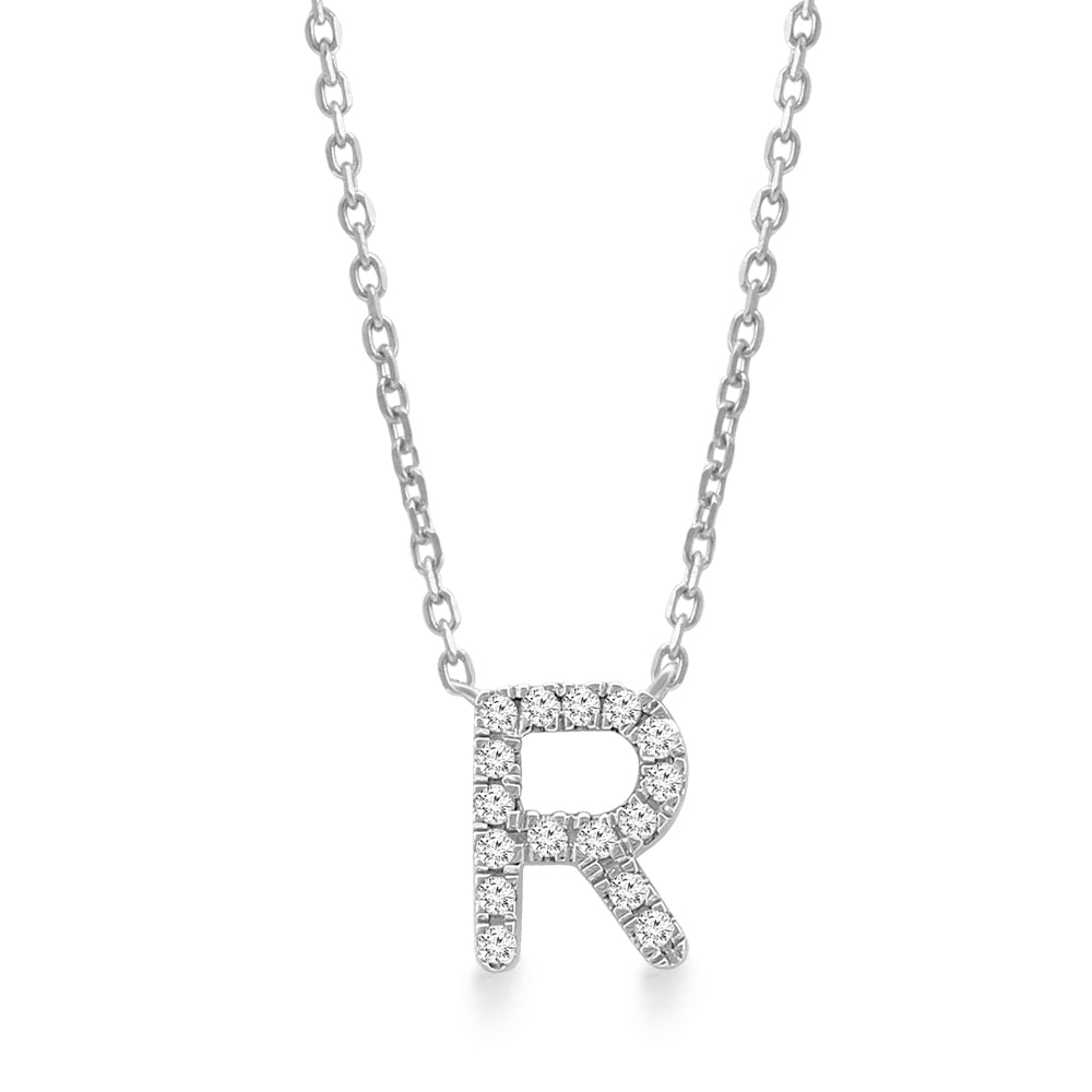 Classic Diamond Initial Charm Necklace Necklaces Estellacollection #product_description# 18028 14k Diamond Gemstone #tag4# #tag5# #tag6# #tag7# #tag8# #tag9# #tag10# R 14k White Gold