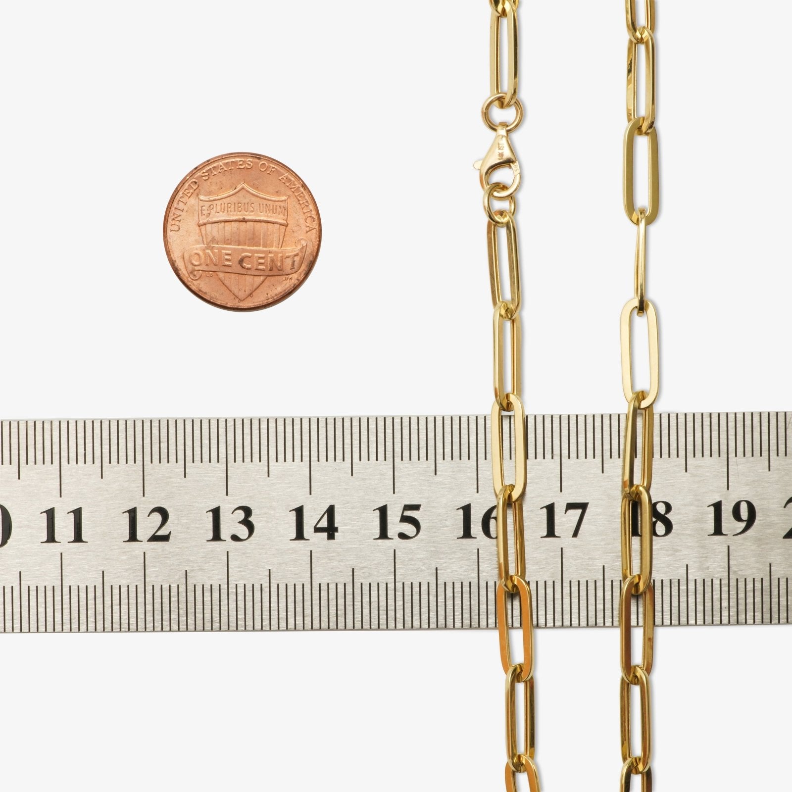 Classic Paperclip Chain Necklace Necklaces Estellacollection #product_description# 18188 14k Layering Necklace Make Collection #tag4# #tag5# #tag6# #tag7# #tag8# #tag9# #tag10# 16 Inches (2.75 mm)