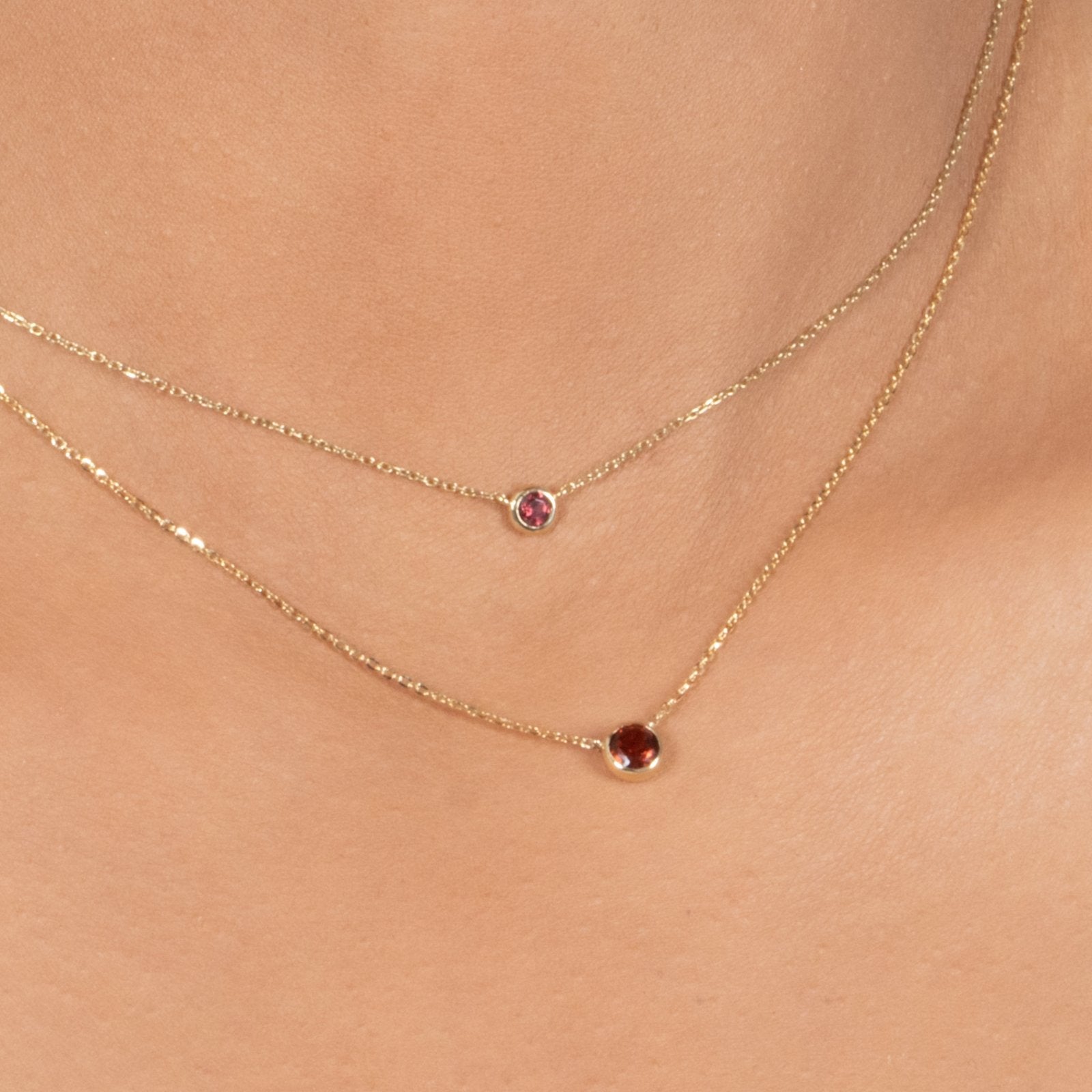 Garnet Station Necklace Bezel Set in 14k Gold Necklaces Estellacollection #product_description# 18400 14k Birthstone Garnet #tag4# #tag5# #tag6# #tag7# #tag8# #tag9# #tag10# 3MM