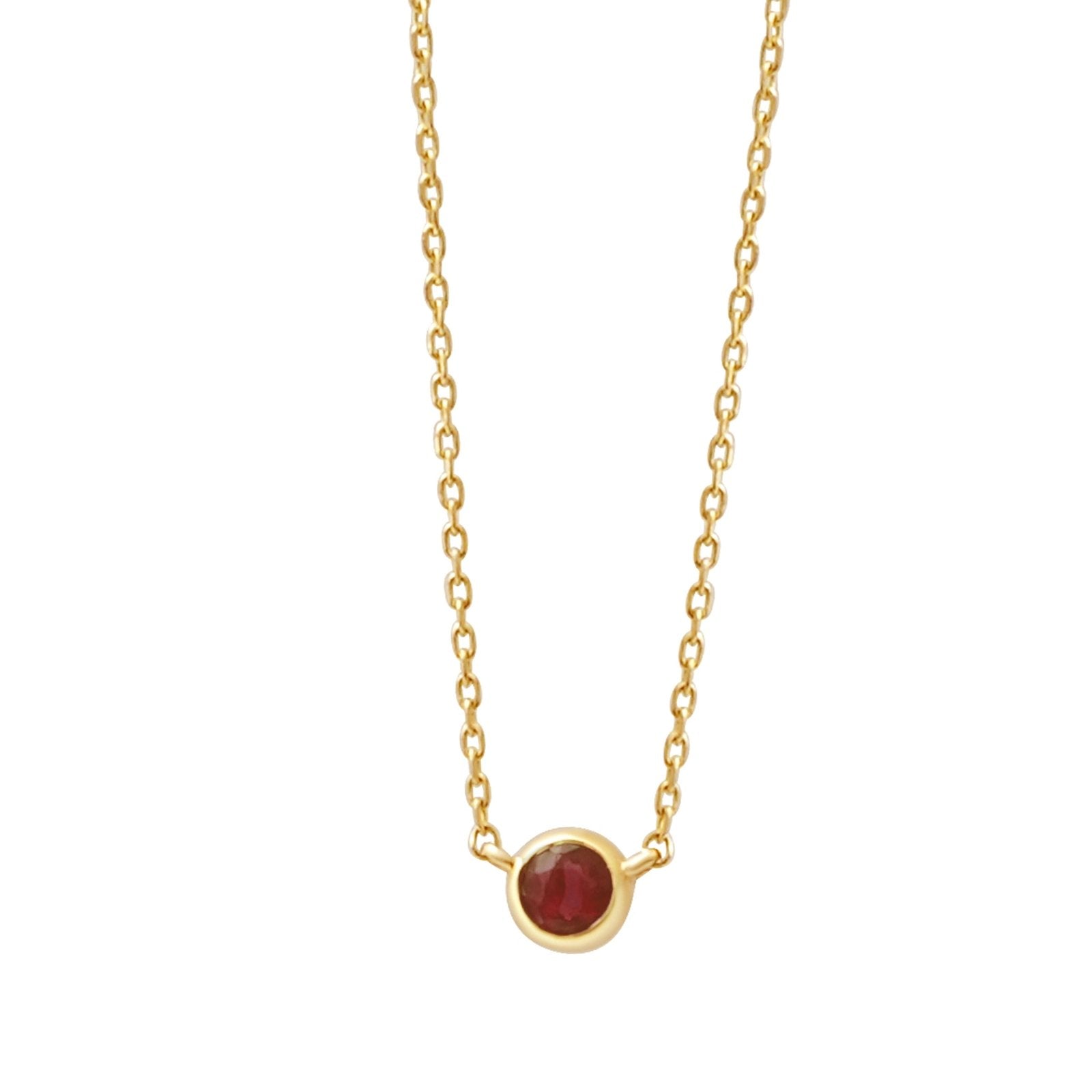 Garnet Station Necklace Bezel Set in 14k Gold Necklaces Estellacollection #product_description# 18400 14k Birthstone Garnet #tag4# #tag5# #tag6# #tag7# #tag8# #tag9# #tag10# 3MM