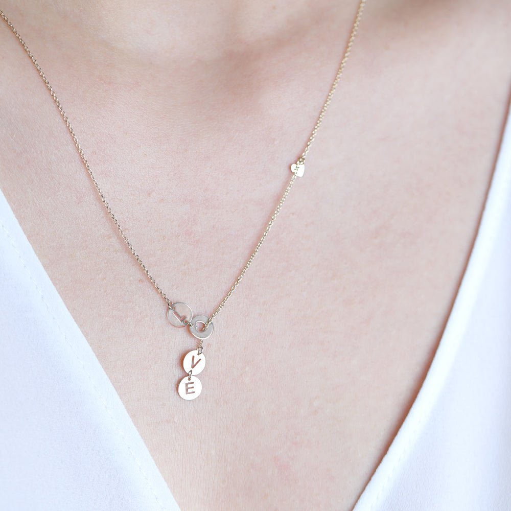 Love Lariat Necklace in Solid 10k Yellow Gold Necklaces Estellacollection #product_description# 10k Layering Necklace Make Collection #tag4# #tag5# #tag6# #tag7# #tag8# #tag9# #tag10#