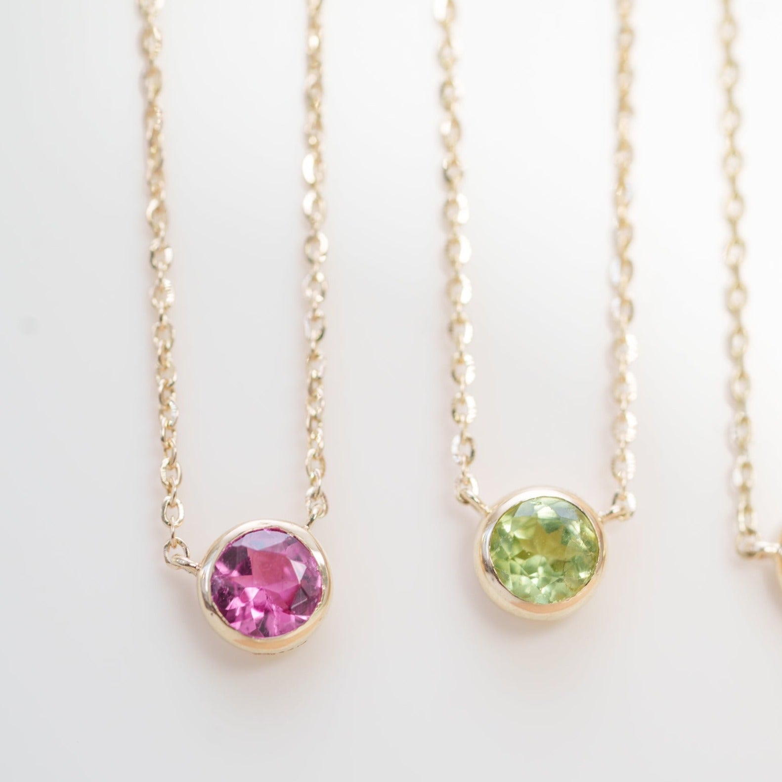 Peridot Station Necklace Bezel Set in 14k Gold Necklaces Estellacollection #product_description# 18415 14k Birthstone Gemstone #tag4# #tag5# #tag6# #tag7# #tag8# #tag9# #tag10# 3MM