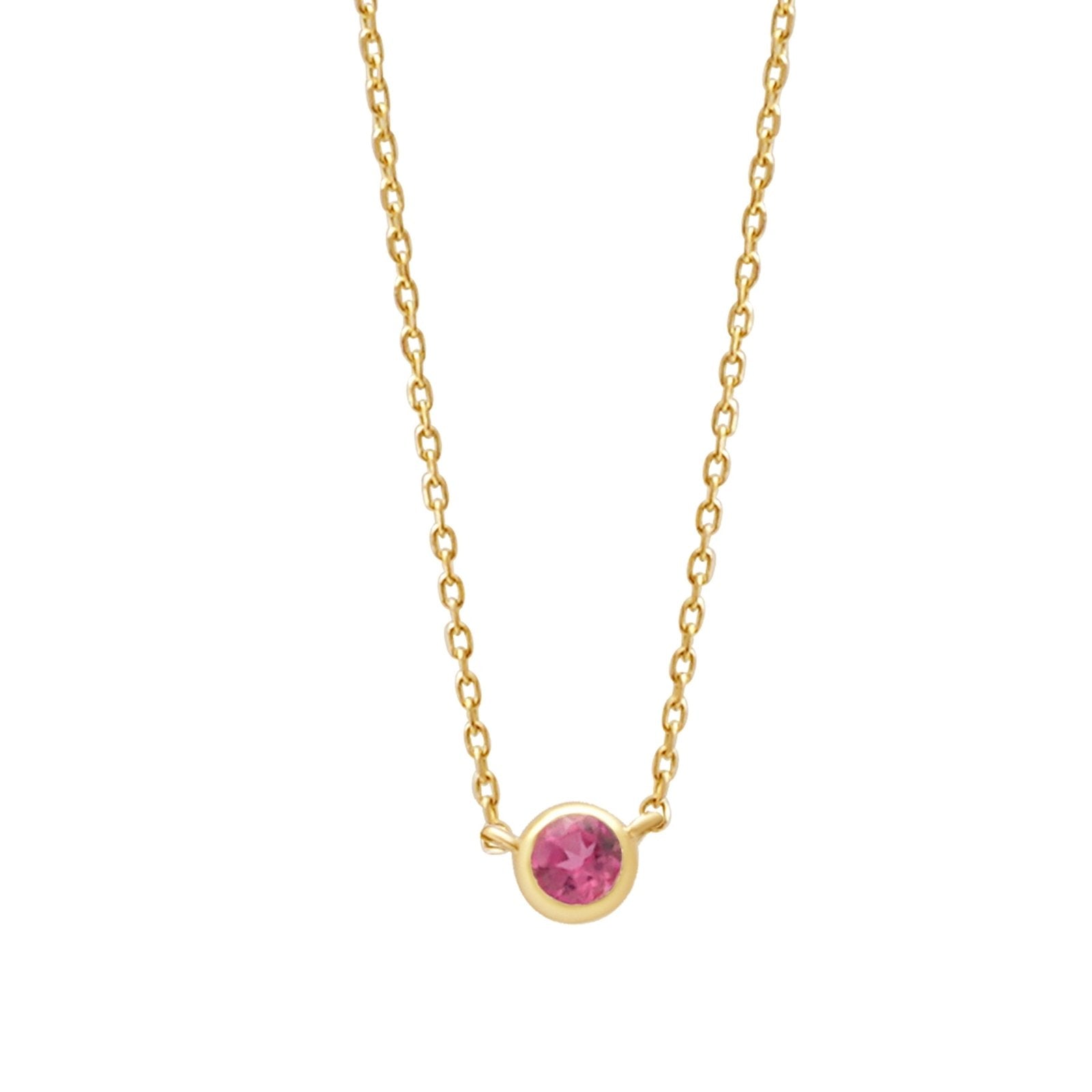 Pink Tourmaline Station Necklace Bezel Set in 14k Gold Necklaces Estellacollection #product_description# 18419 14k Birthstone Gemstone #tag4# #tag5# #tag6# #tag7# #tag8# #tag9# #tag10# 3MM