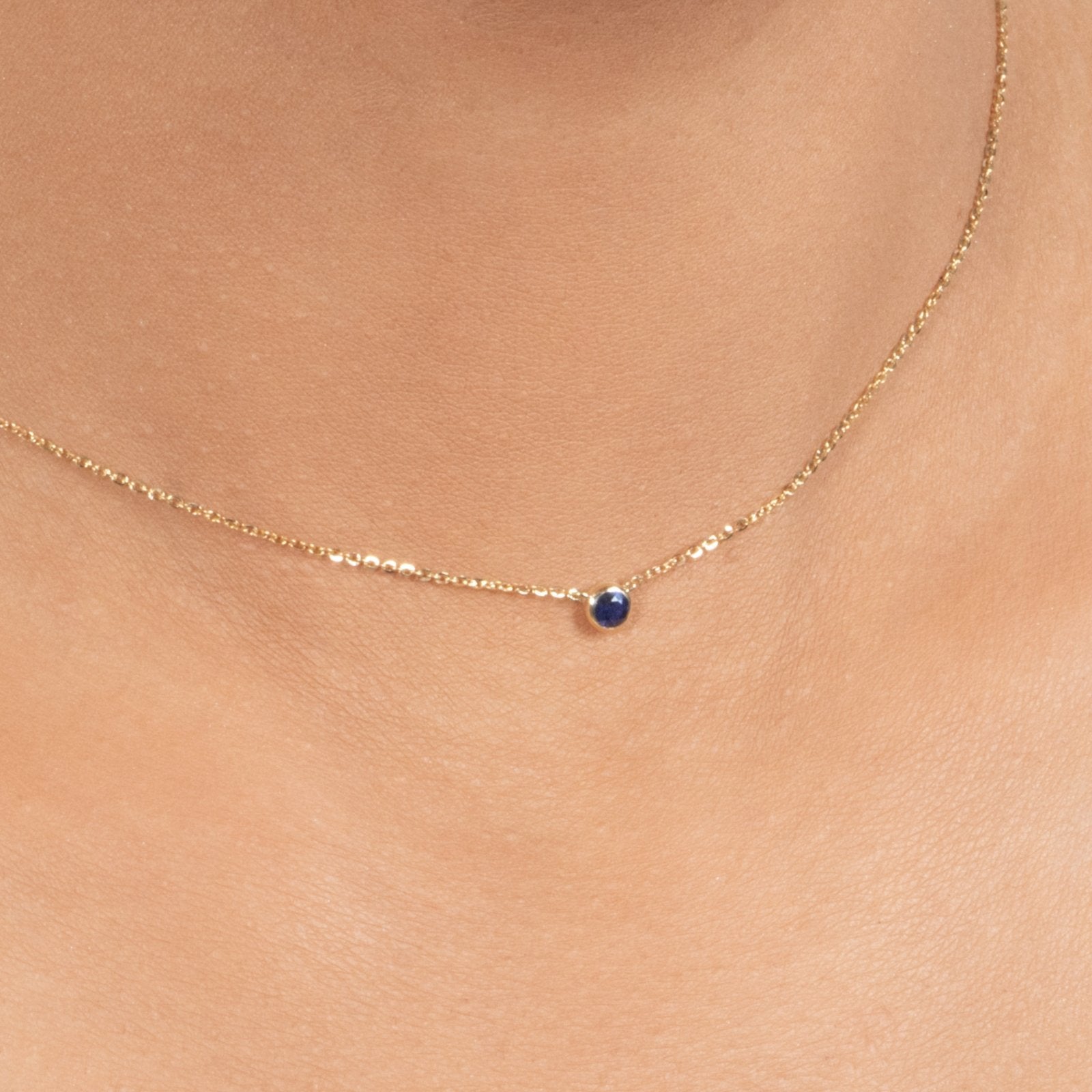 Sapphire Station Necklace Bezel Set in 14k Gold Necklaces Estellacollection #product_description# 18417 14k Birthstone Blue Gemstone #tag4# #tag5# #tag6# #tag7# #tag8# #tag9# #tag10# 3MM