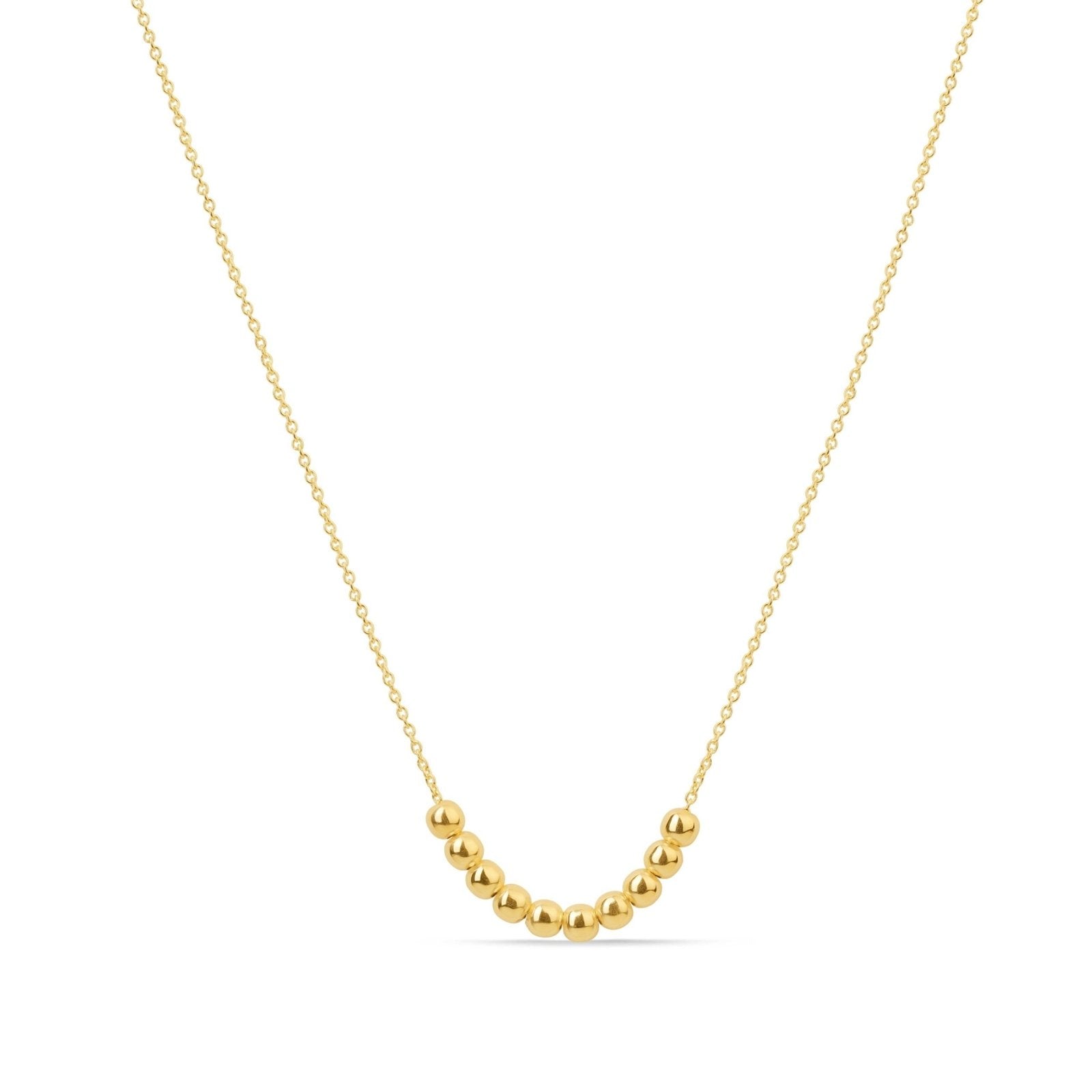 Sliding Bead Necklace in Solid Yellow Gold Necklaces Estellacollection #product_description# 17664 Layering Necklace Make Collection Ready to Ship #tag4# #tag5# #tag6# #tag7# #tag8# #tag9# #tag10#