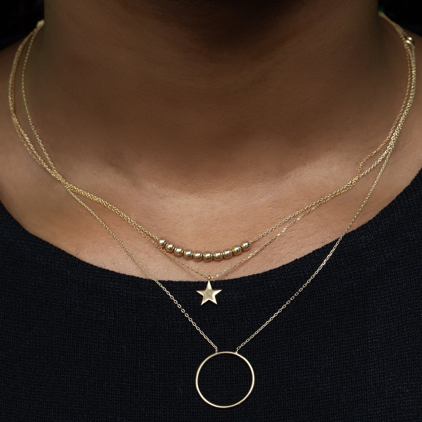 Sliding Bead Necklace in Solid Yellow Gold Necklaces Estellacollection #product_description# 17664 Layering Necklace Make Collection Ready to Ship #tag4# #tag5# #tag6# #tag7# #tag8# #tag9# #tag10#