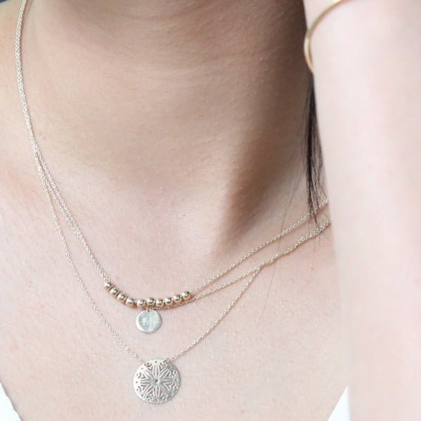 Sliding Bead Necklace in Solid Yellow Gold Necklaces Estellacollection #product_description# 17664 Layering Necklace Make Collection Ready to Ship #tag4# #tag5# #tag6# #tag7# #tag8# #tag9# #tag10#