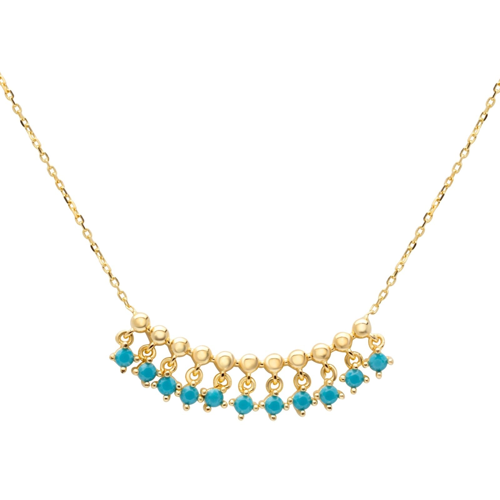 Turquoise Fringe Necklace Necklaces Estellacollection #product_description# 14k Birthstone Gemstone #tag4# #tag5# #tag6# #tag7# #tag8# #tag9# #tag10#