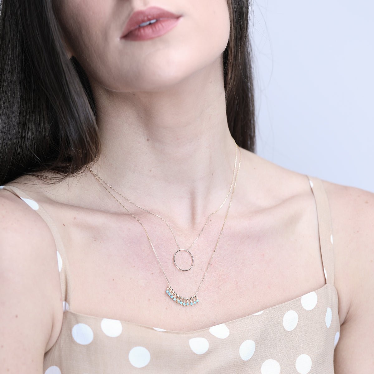 Turquoise Fringe Necklace Necklaces Estellacollection #product_description# 14k Birthstone Gemstone #tag4# #tag5# #tag6# #tag7# #tag8# #tag9# #tag10#