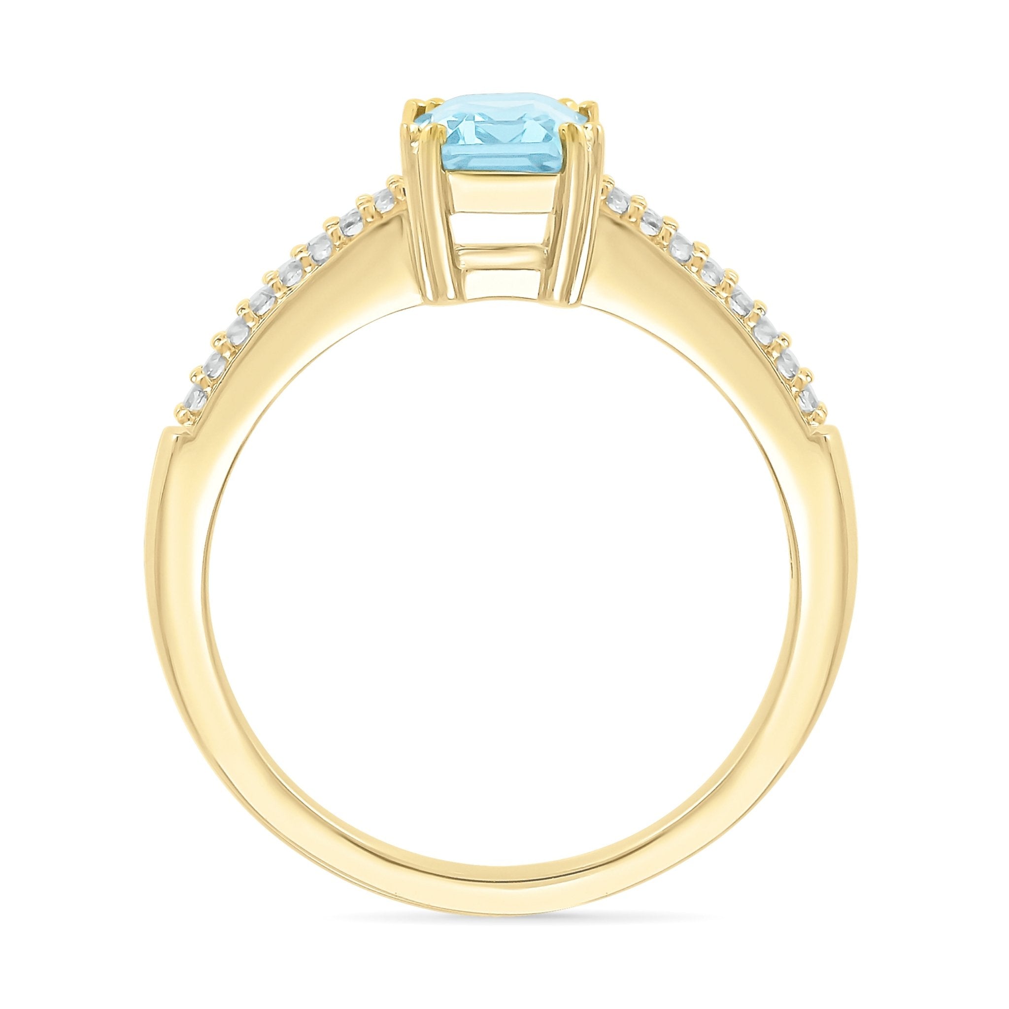 Aquamarine Solitaire Ring on White Sapphire Band Rings Estellacollection #product_description# 32748 Aquamarine Made to Order Vday15 #tag4# #tag5# #tag6# #tag7# #tag8# #tag9# #tag10#
