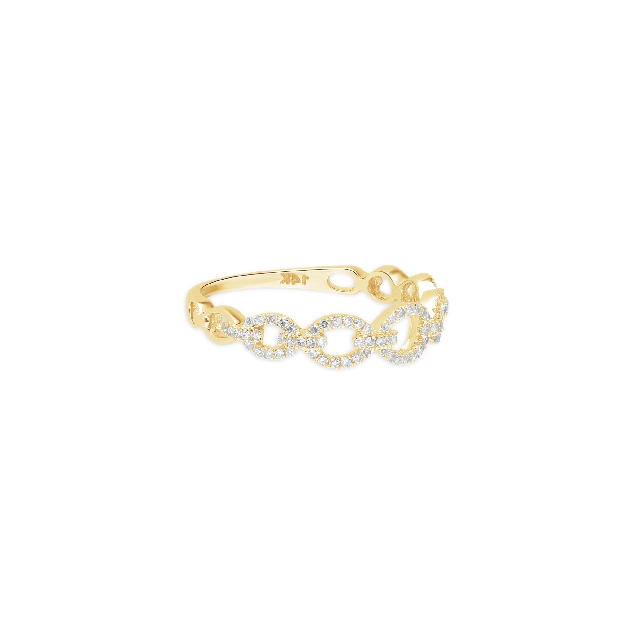 Diamond Chain Link Ring Rings Estellacollection #product_description# 17699 14k Band Colorless Gemstone #tag4# #tag5# #tag6# #tag7# #tag8# #tag9# #tag10# 6