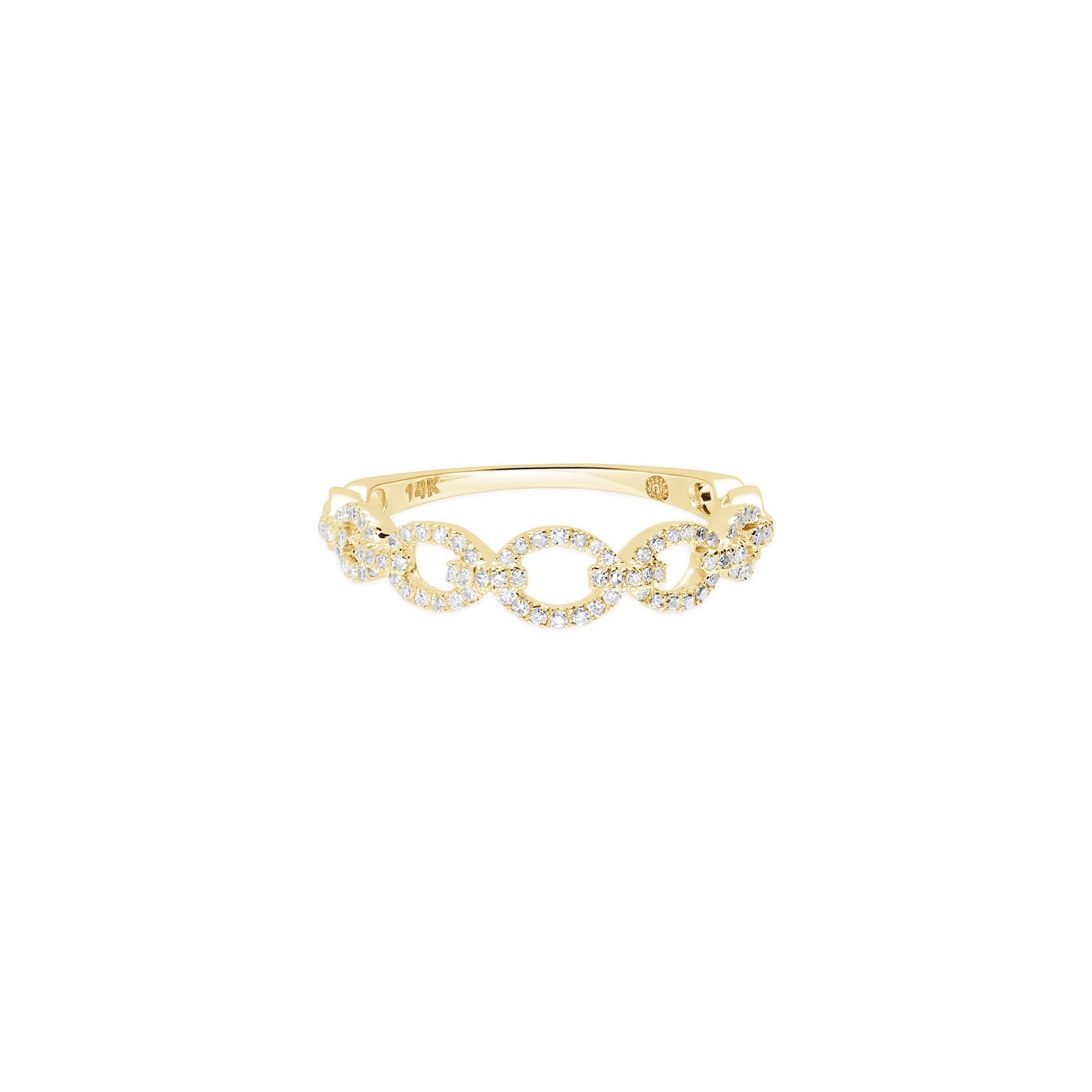 Diamond Chain Link Ring Rings Estellacollection #product_description# 17699 14k Band Colorless Gemstone #tag4# #tag5# #tag6# #tag7# #tag8# #tag9# #tag10# 6