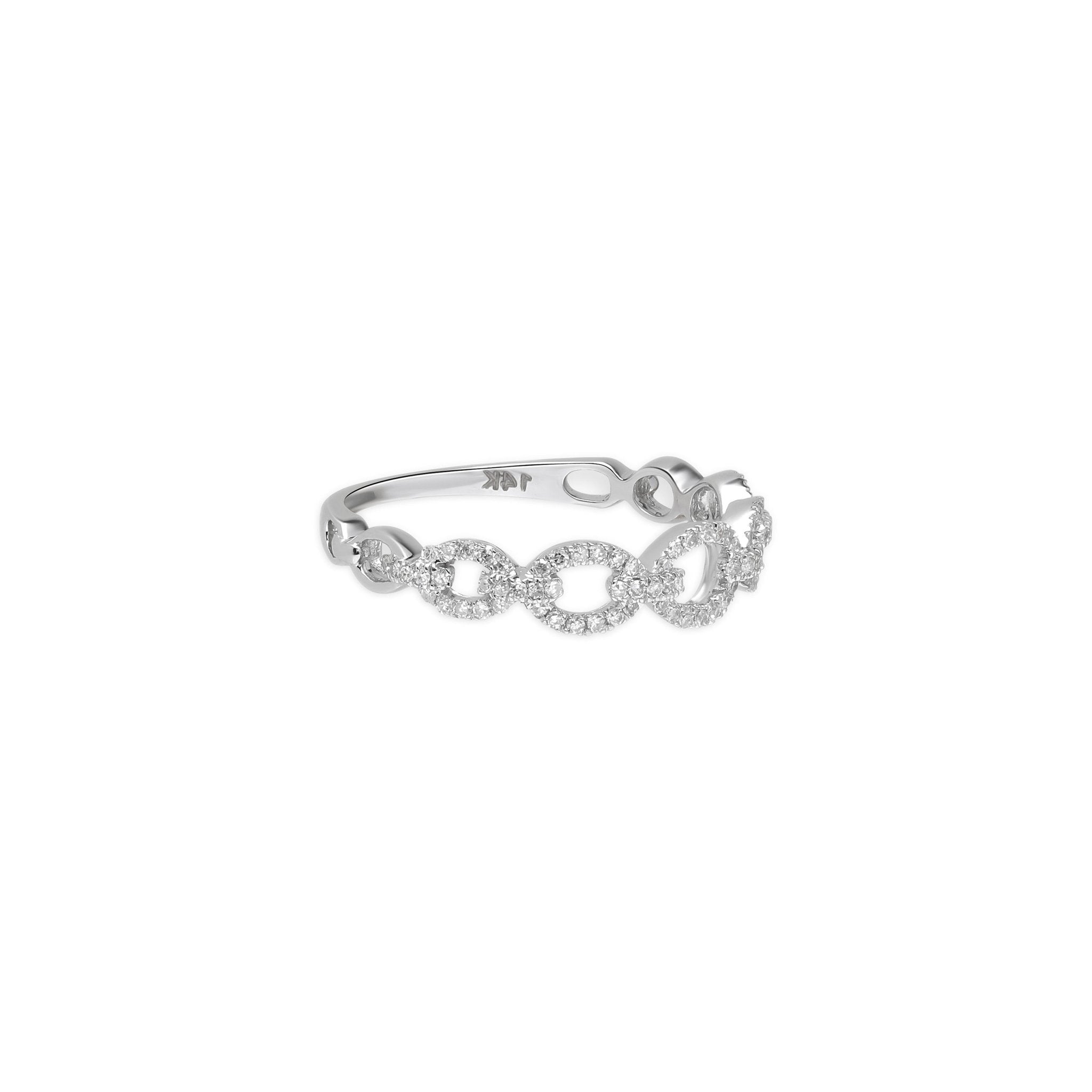 Diamond Chain Link Ring Rings Estellacollection #product_description# 17700 14k Band Colorless Gemstone #tag4# #tag5# #tag6# #tag7# #tag8# #tag9# #tag10# 14K White Gold 6