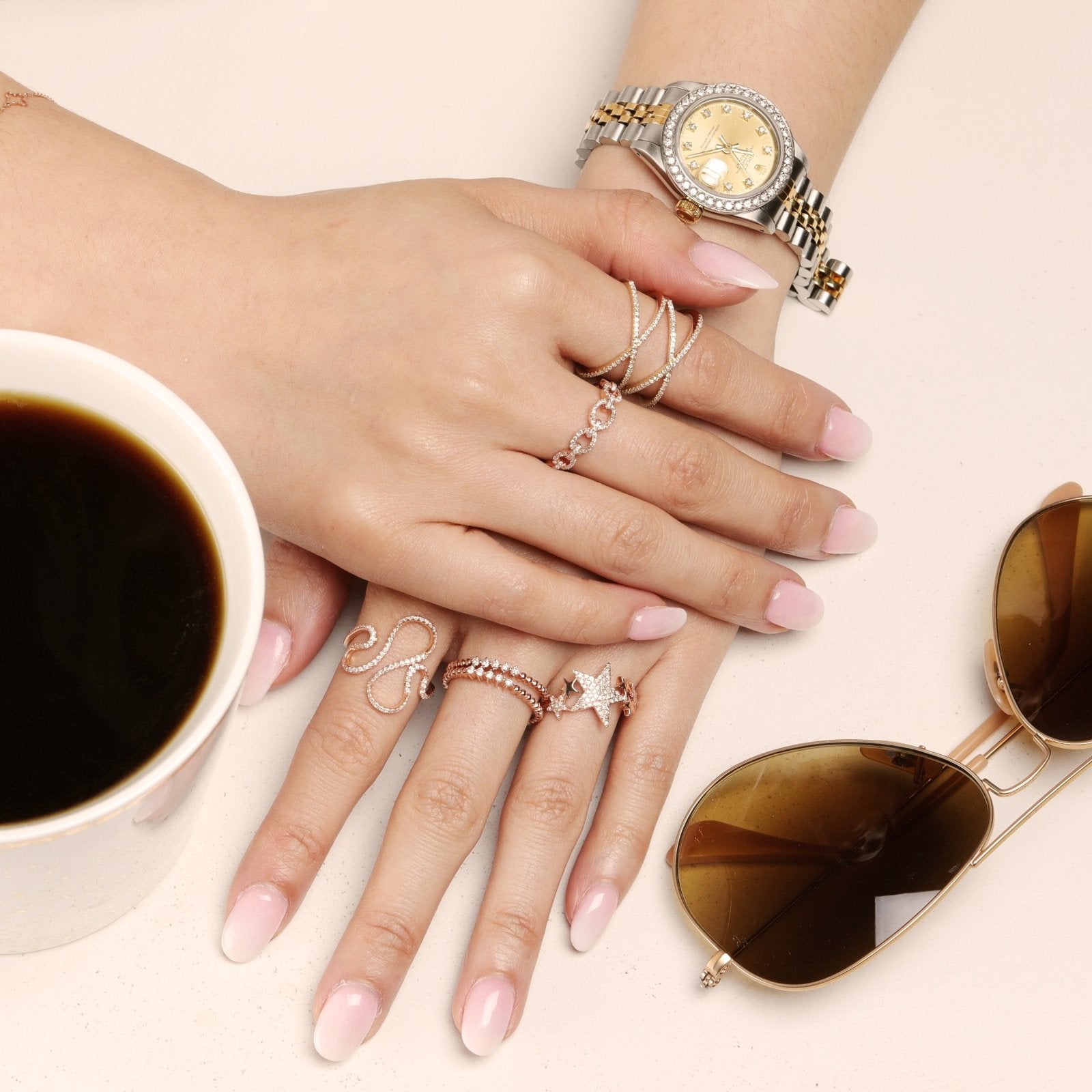 Diamond Chain Link Ring Rings Estellacollection #product_description# 17701 14k Band Colorless Gemstone #tag4# #tag5# #tag6# #tag7# #tag8# #tag9# #tag10# 6