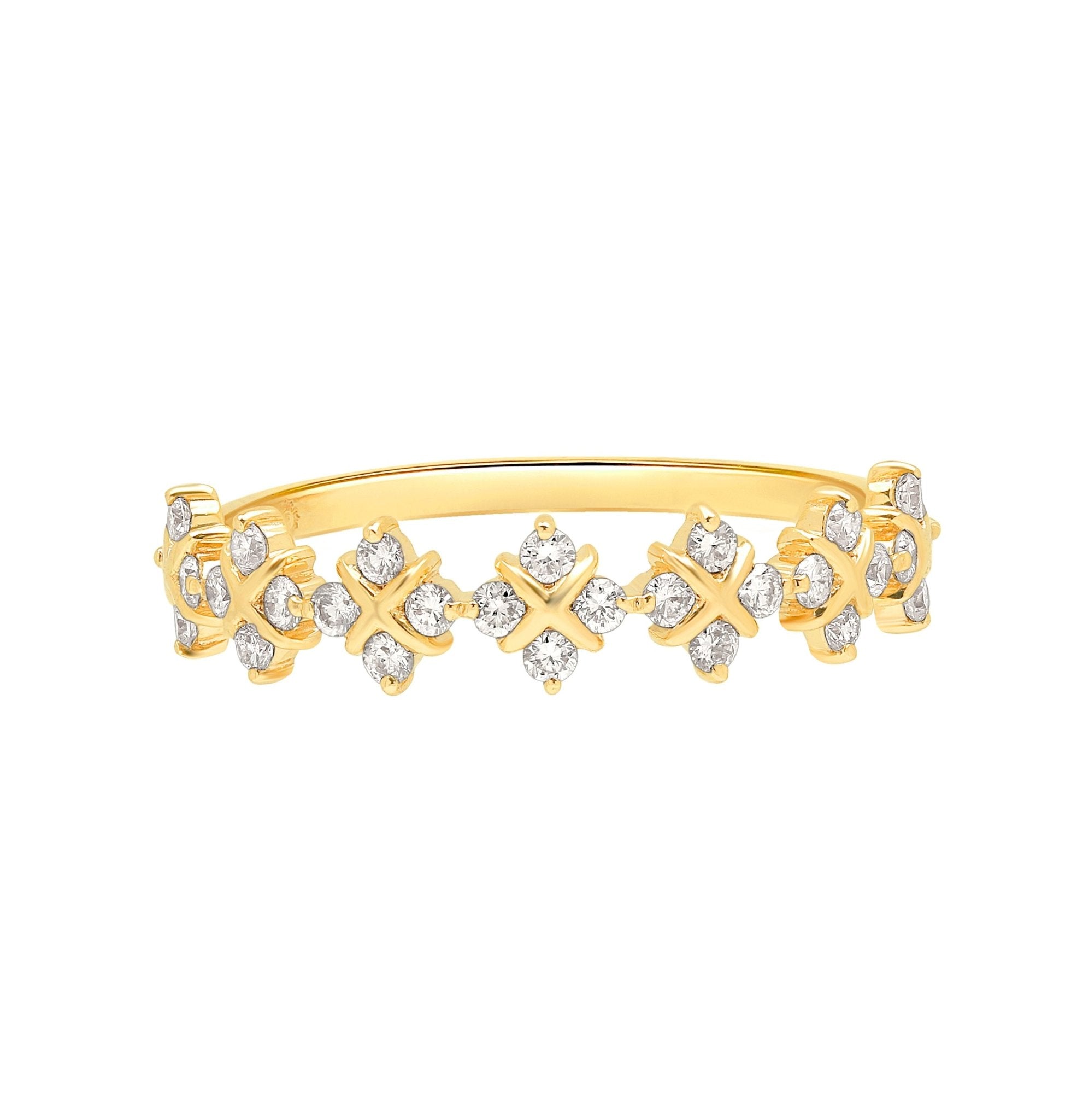 Diamond Clover Criss Cross Eternity Ring Rings Estellacollection #product_description# 17379 14k Birthstone Birthstone Jewelry #tag4# #tag5# #tag6# #tag7# #tag8# #tag9# #tag10# 6