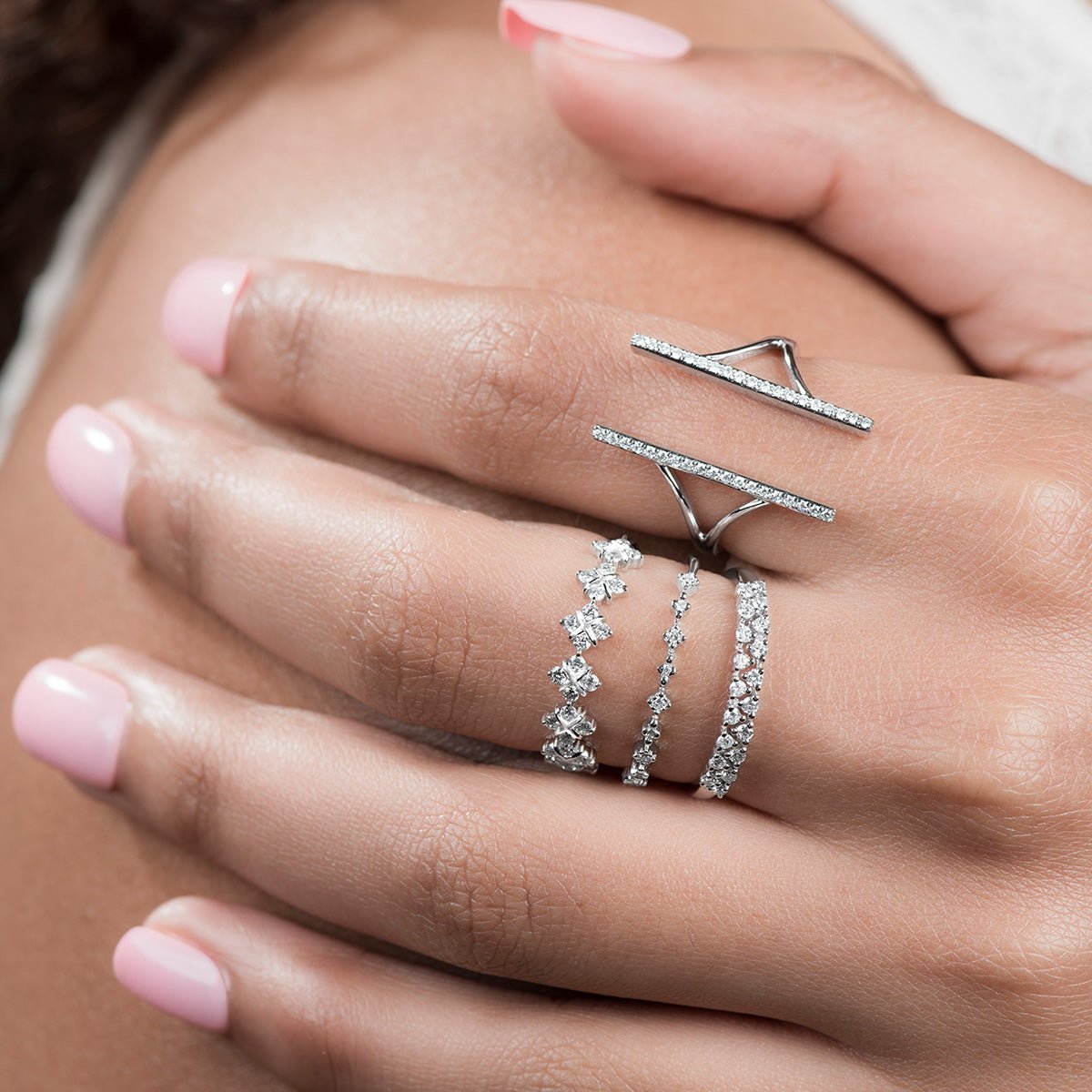 Diamond Double Bar Wrap Around Cocktail Ring Rings Estellacollection #product_description# 17248 14k Birthstone Birthstone Jewelry #tag4# #tag5# #tag6# #tag7# #tag8# #tag9# #tag10# 6