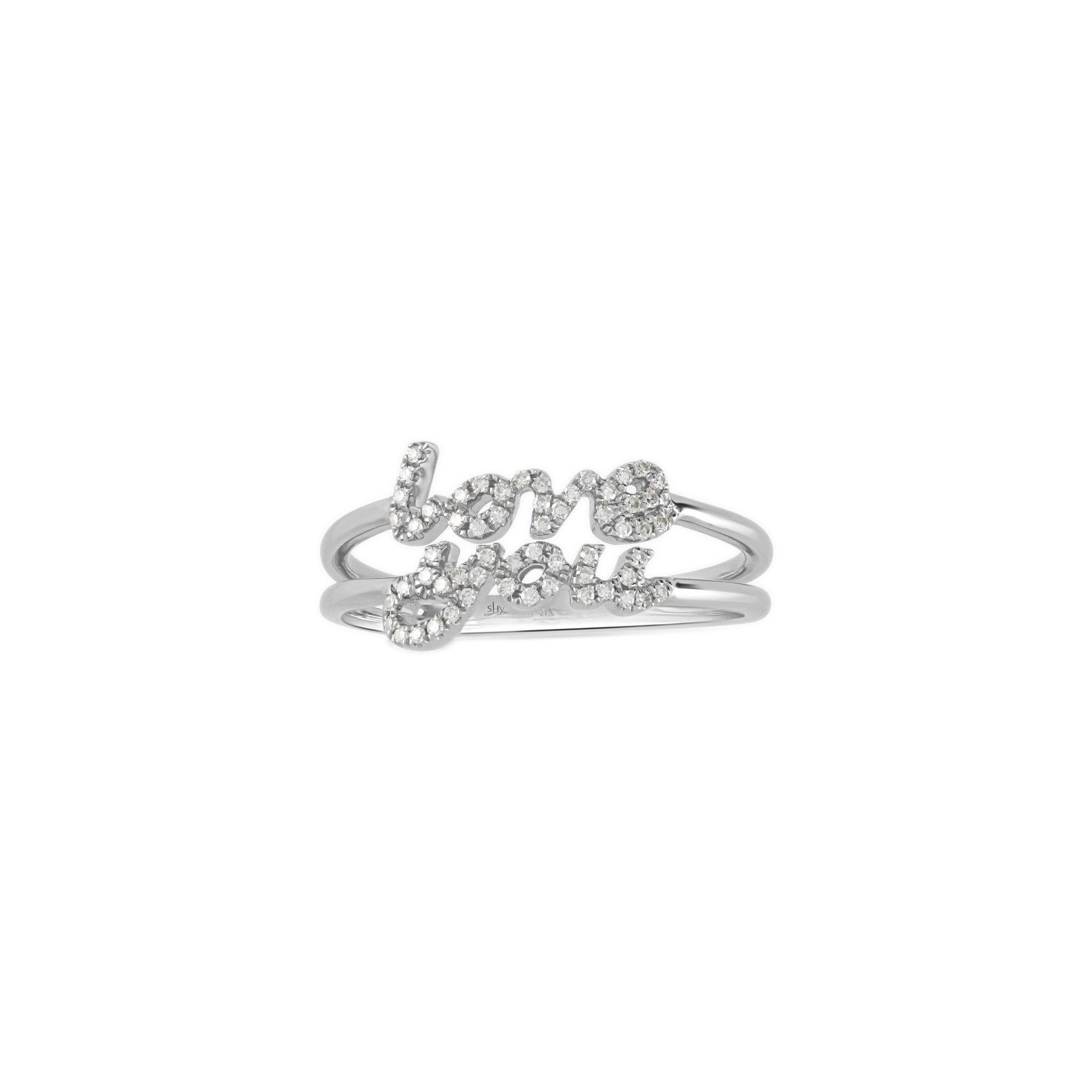Diamond Love You Script Ring Rings Estellacollection #product_description# 17703 14k Diamond Gemstone #tag4# #tag5# #tag6# #tag7# #tag8# #tag9# #tag10# 6