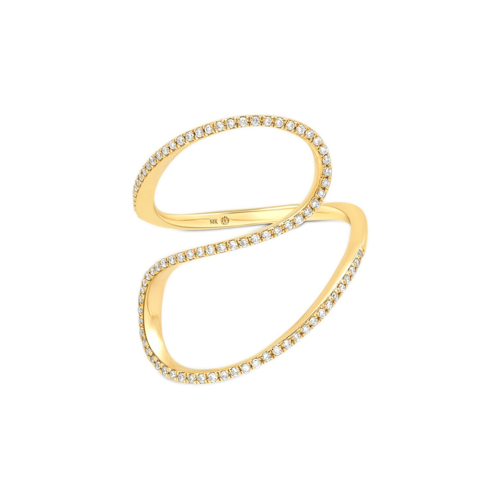 Diamond Swirl Ring Rings Estellacollection #product_description# 17415 14k Diamond Gemstone #tag4# #tag5# #tag6# #tag7# #tag8# #tag9# #tag10# 14K Yellow Gold 6