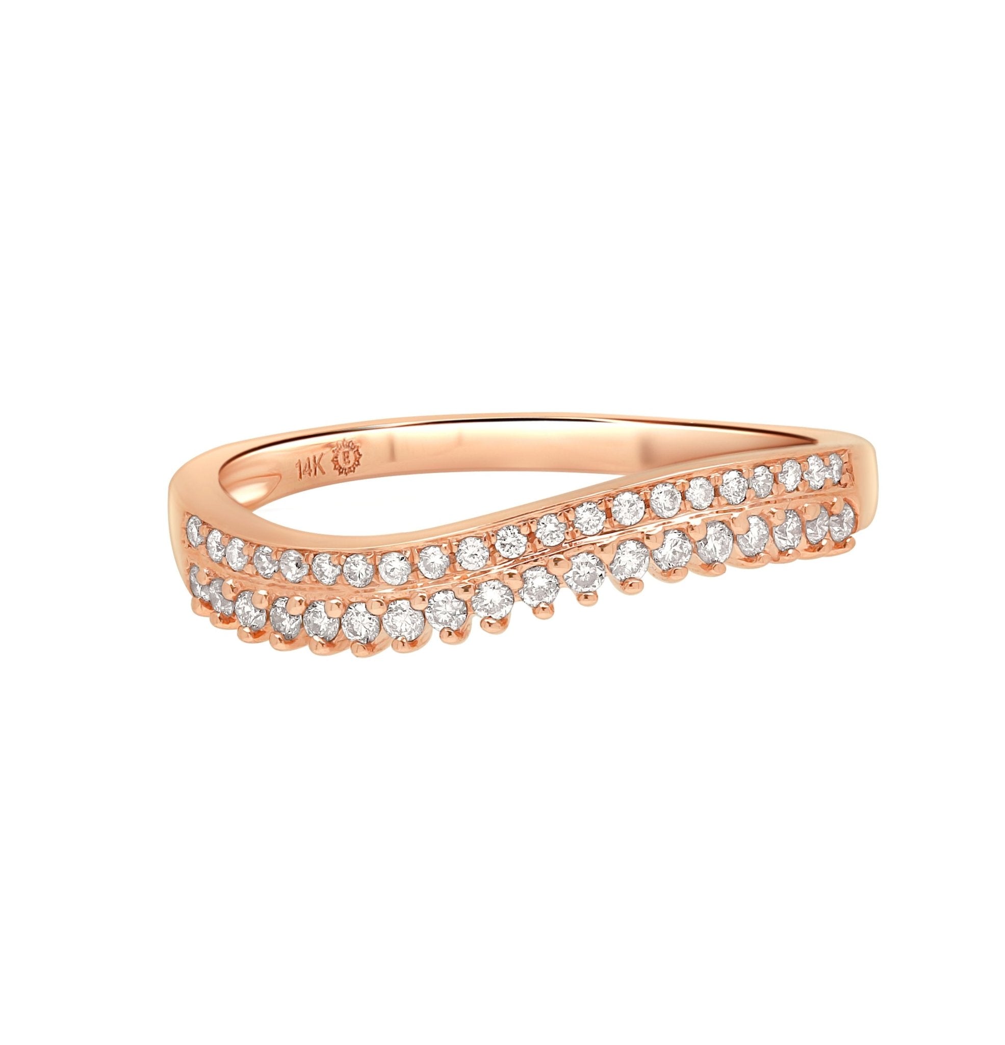 Double Row Diamond Band Curved Ring Rings Estellacollection #product_description# 17420 14k Diamond Gemstone #tag4# #tag5# #tag6# #tag7# #tag8# #tag9# #tag10# 6