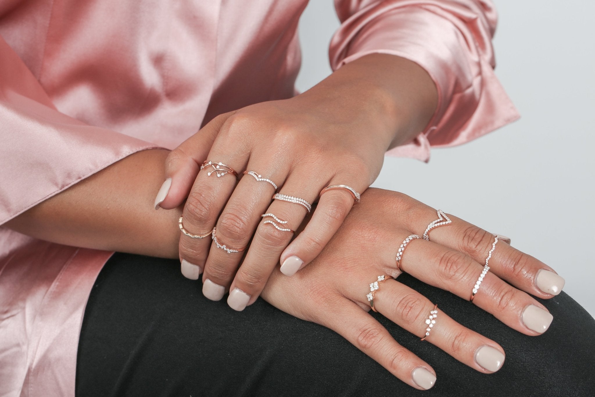 Double Row Diamond Band Curved Ring Rings Estellacollection #product_description# 17420 14k Diamond Gemstone #tag4# #tag5# #tag6# #tag7# #tag8# #tag9# #tag10# 6