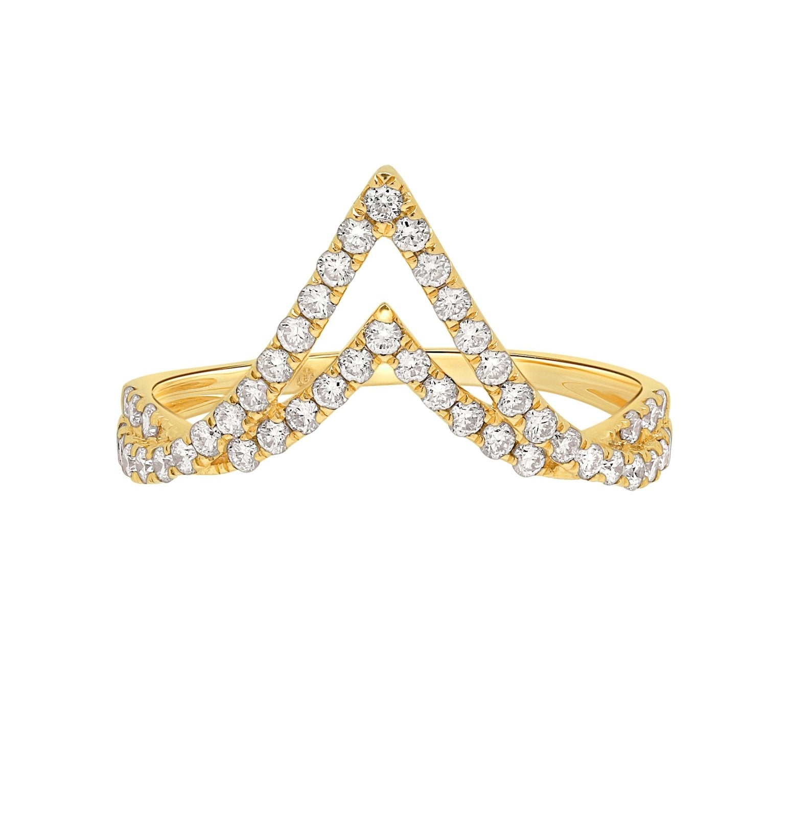 Double V Diamond Ring Rings Estellacollection #product_description# 17240 14k Diamond Gemstone #tag4# #tag5# #tag6# #tag7# #tag8# #tag9# #tag10# 6