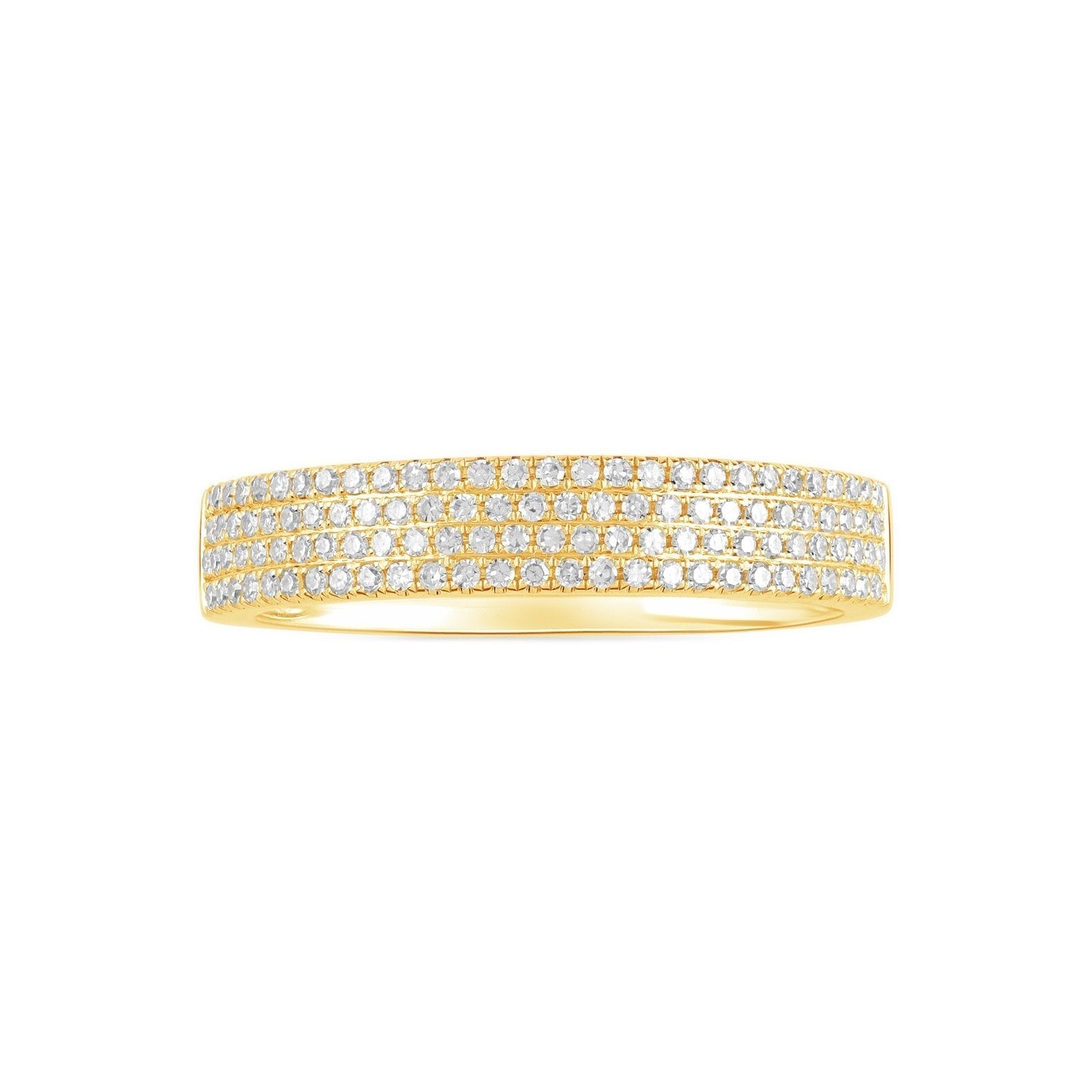 Four Row Diamond Pavé Ring Rings Estellacollection #product_description# 17696 14k Diamond Gemstone #tag4# #tag5# #tag6# #tag7# #tag8# #tag9# #tag10# 7