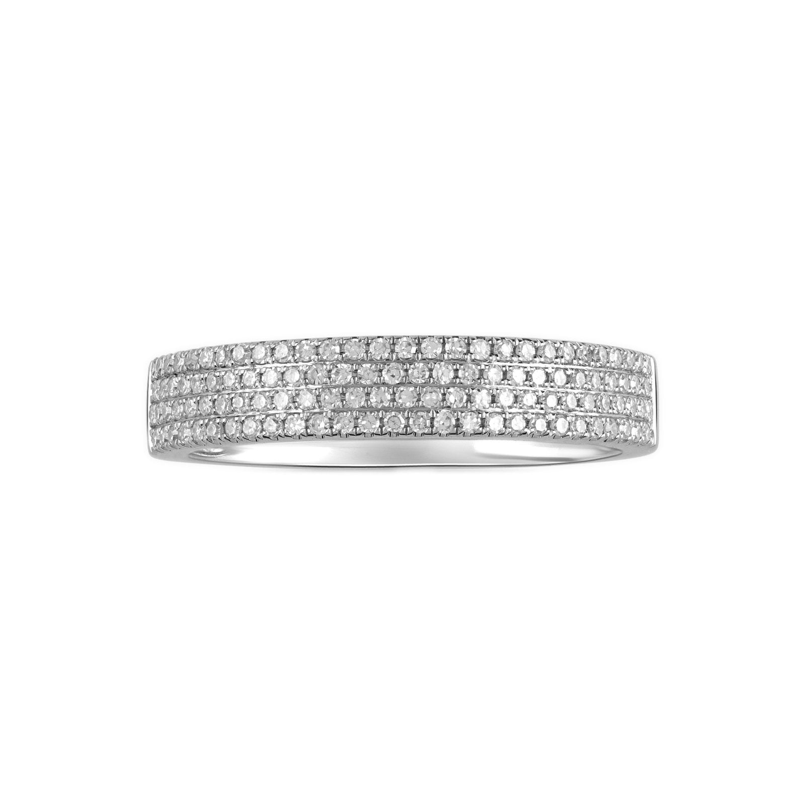 Four Row Diamond Pavé Ring Rings Estellacollection #product_description# 17697 14k Diamond Gemstone #tag4# #tag5# #tag6# #tag7# #tag8# #tag9# #tag10# 7