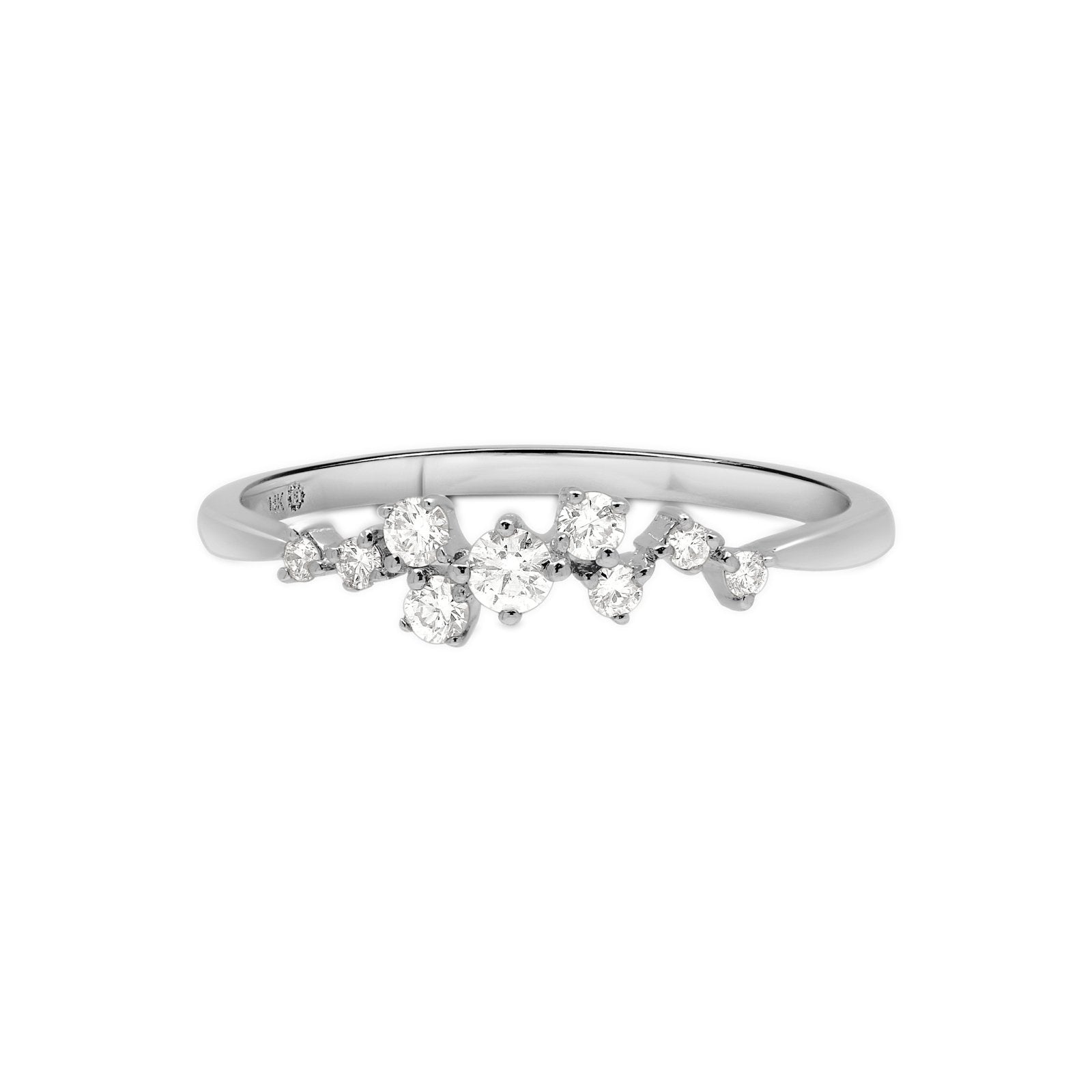 Diamond Cluster Half-Eternity Band Rings Estellacollection #product_description# 17247 14k Diamond Gemstone #tag4# #tag5# #tag6# #tag7# #tag8# #tag9# #tag10# 6