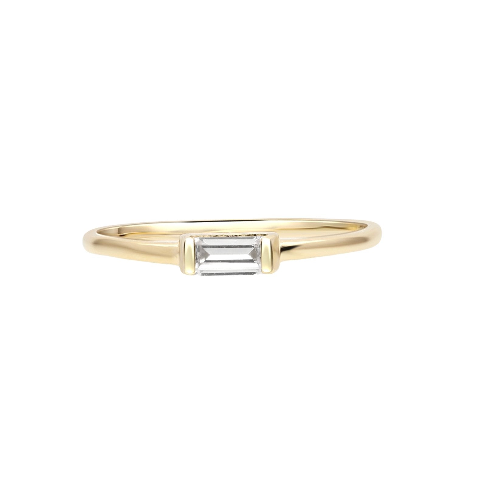 Stacking Ring With Clear Baguette Rings Estellacollection #product_description# 17811 14k Birthstone Cubic Zirconia #tag4# #tag5# #tag6# #tag7# #tag8# #tag9# #tag10# 6 14K Yellow Gold